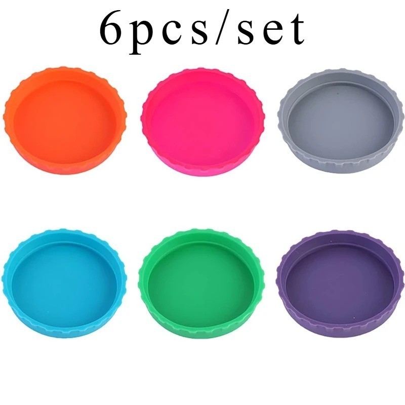 6X Silicone Soda Can Cover Top Lid Beer Beverage Juice Can Cover Drink Protector