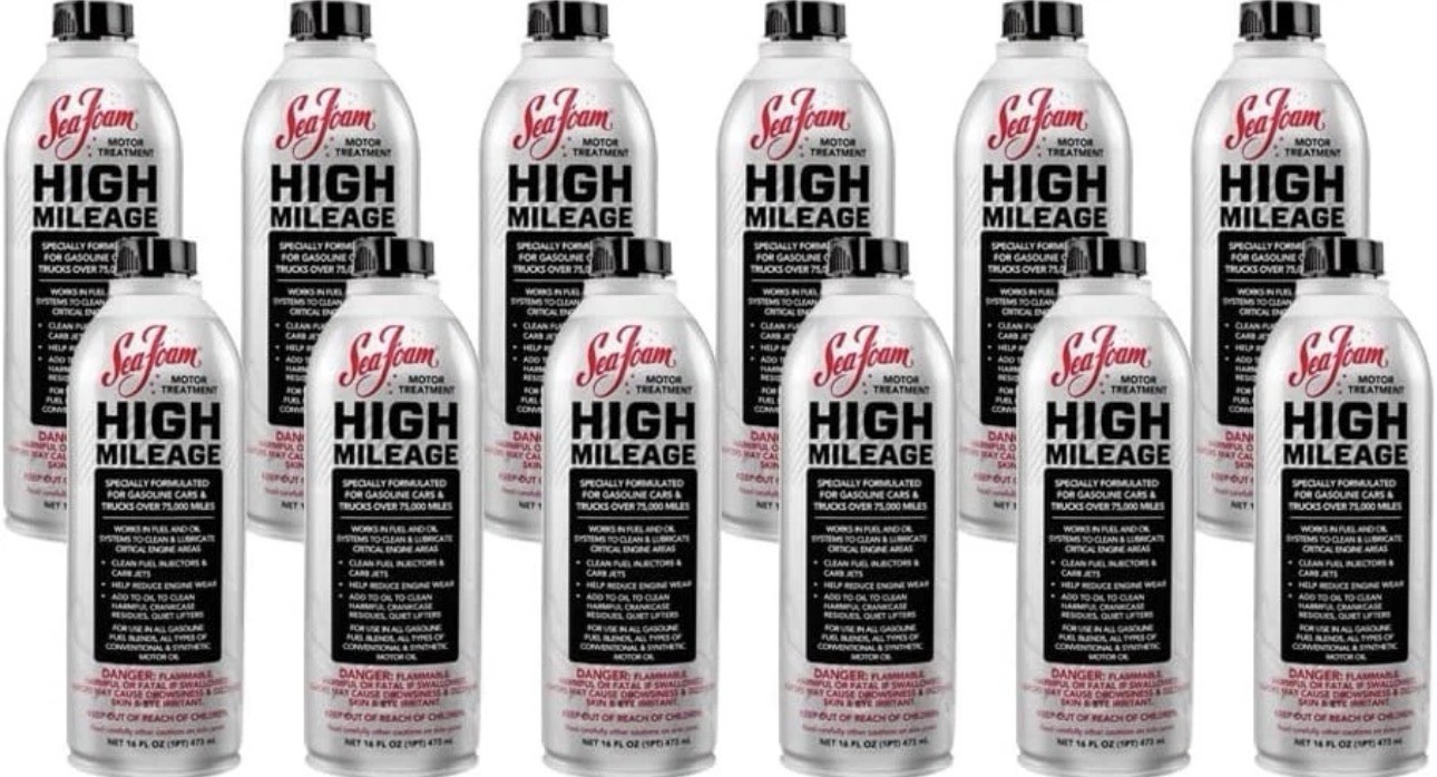 NEW ⭐ Sea Foam HM16 High Mileage Fuel Injector Cleaner 16oz HM-16 Pack of 12