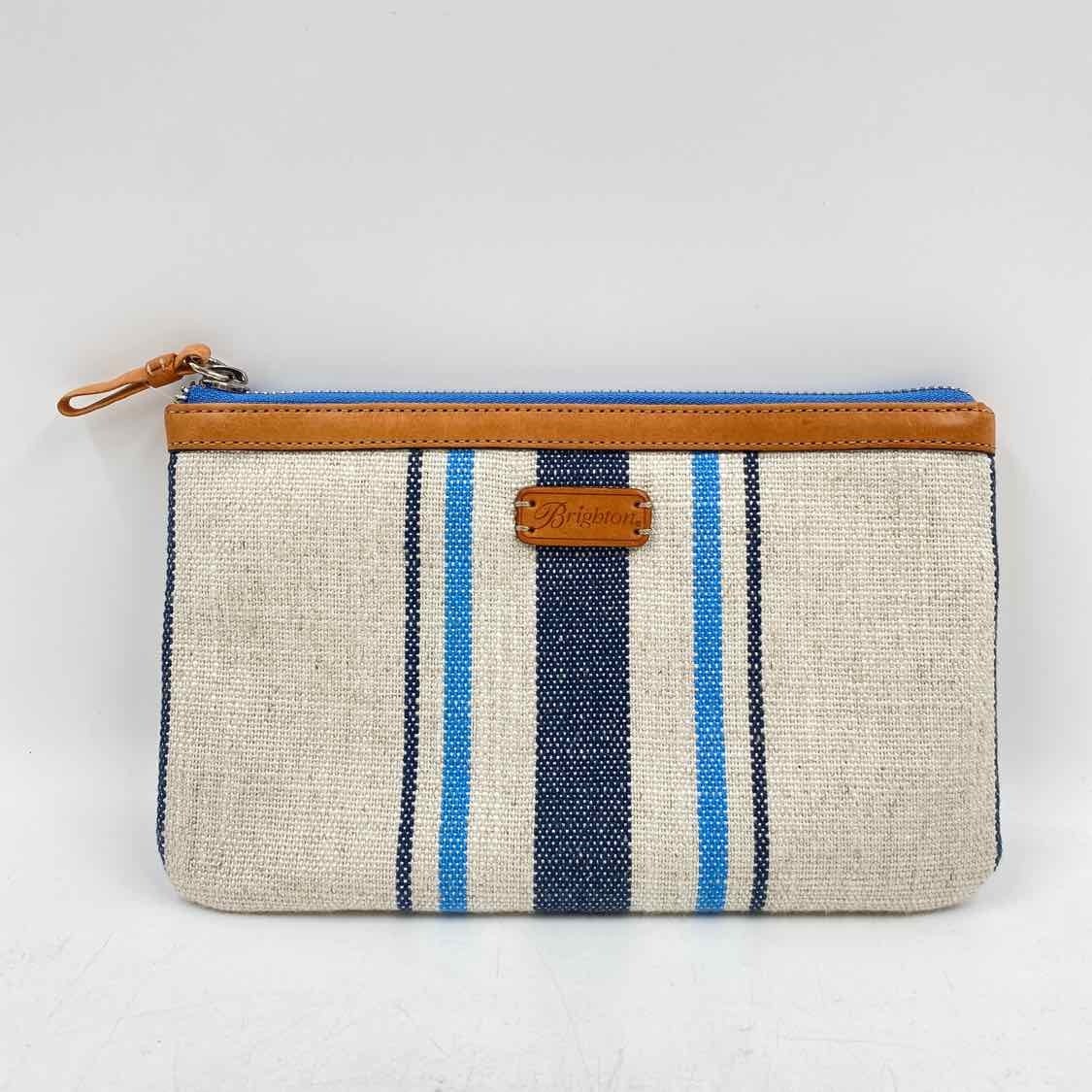 Brighton Women\'s Blue Luxe Pouch Bag Stripe Misc. Accessories