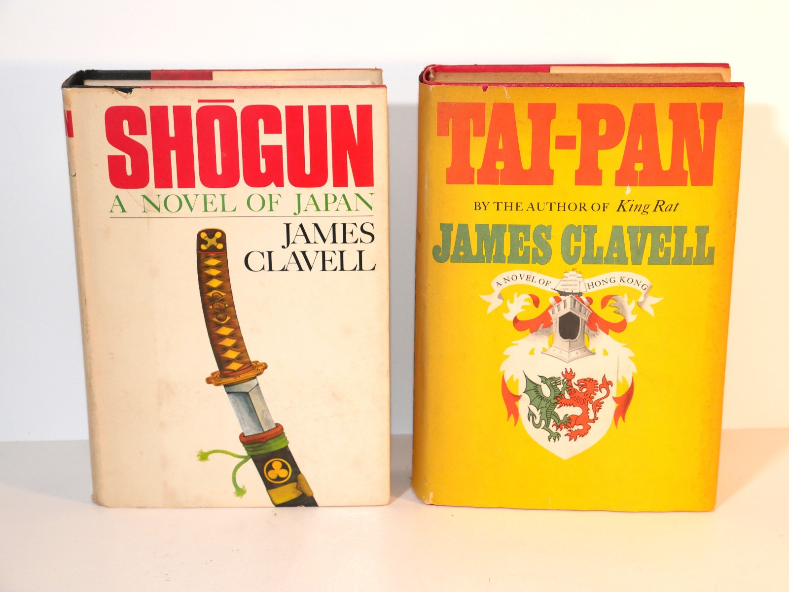 TAI-PAN (1966) & SHOGUN JAMES CLAVELL VINTAGE HARDCOVER BOOK LOT HCDJ 60s JAPAN TAI-PAN (1966) & SHOGUN JAMES CLAVELL VINTAGE HARDCOVER BOOK LOT HCDJ 60s JAPAN