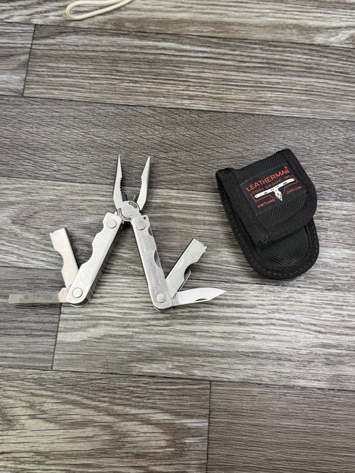 Vintage Leatherman USA Mini Tool Multi Tool Original Sheath Case Discontinued