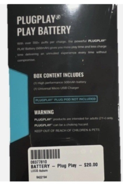 PlugPlay Play Battery Plug n Play (Charger included) Brand New & Sealed