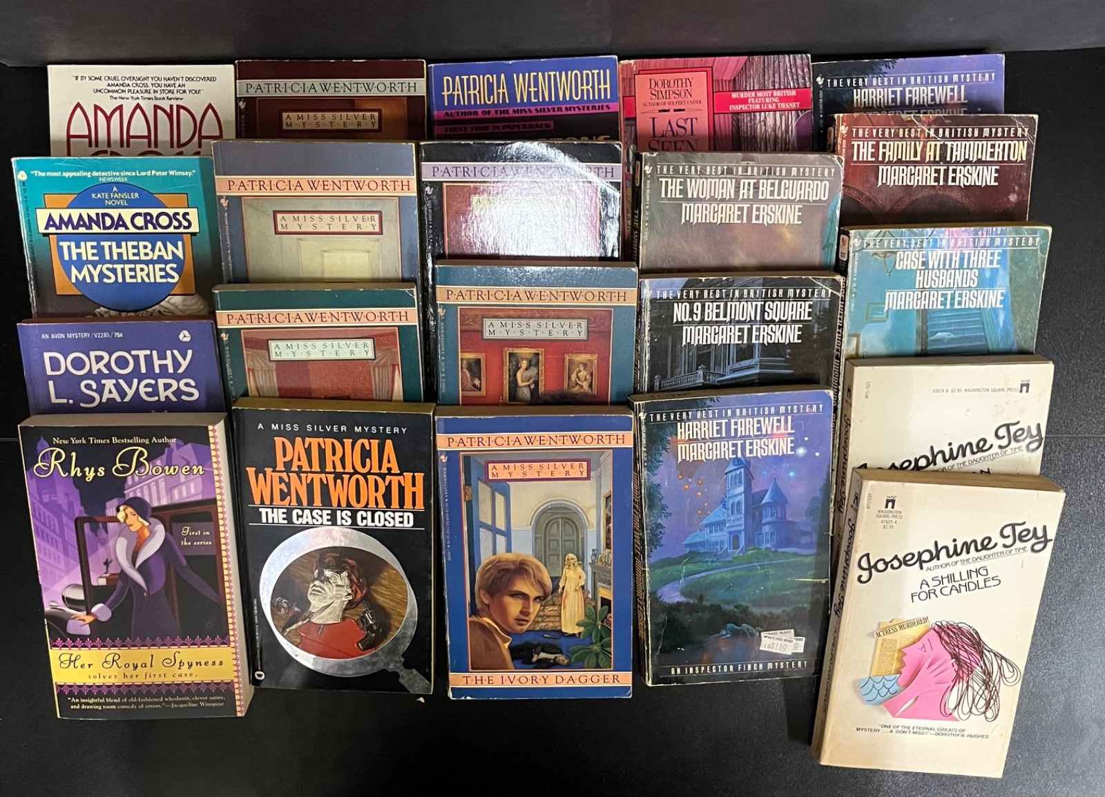 Classic British mysteries lot of 20 MMPB includes The Ivory Dagger Classic British mysteries lot of 20 MMPB includes The Ivory Dagger