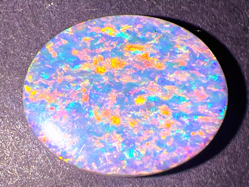 4.20ct Solid Australian BLACK Opal  100% Natural  Australian Red Gem Black opal