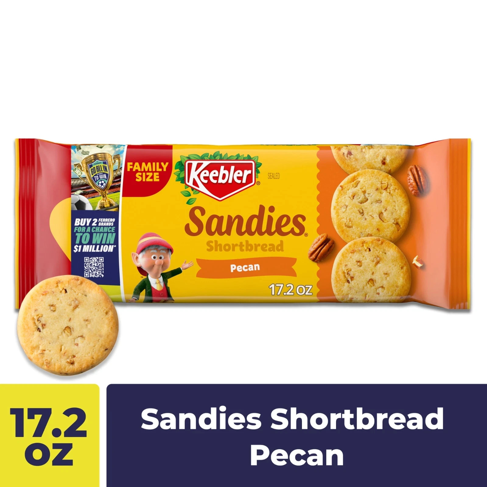 Keebler Sandies Pecan Shortbread Cookies 17.2oz