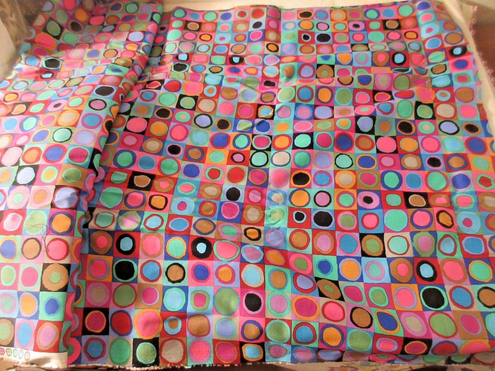 Kaffe Fassett Collective Quilt Fabric TIDDLEYWINKS-BLUE 100% Cotton 5.75 Yards Kaffe Fassett Collective Quilt Fabric TIDDLEYWINKS-BLUE 100% Cotton 5.75 Yards