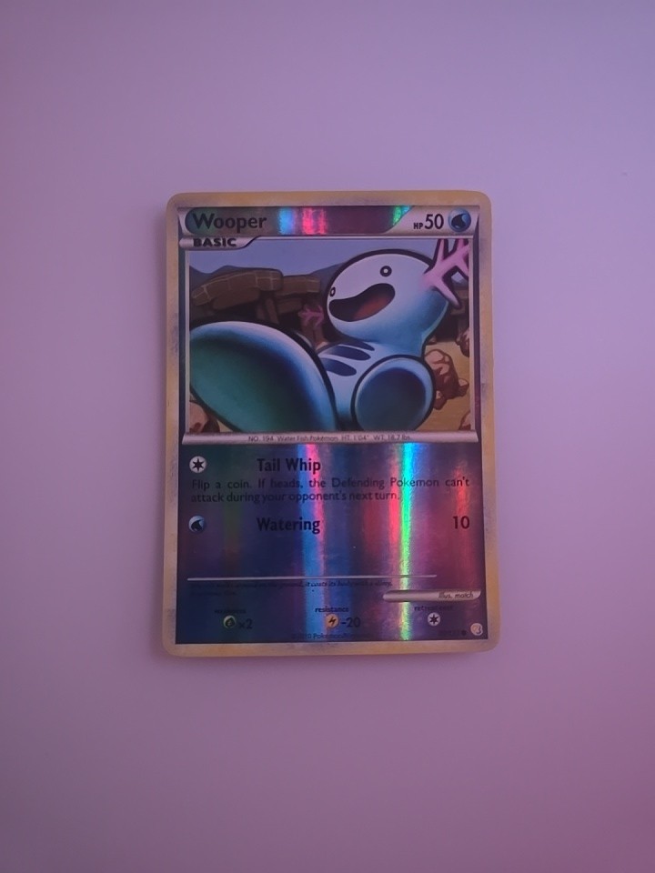 Wooper 88/123 Reverse Holo  HeartGold & SoulSilver Nm 