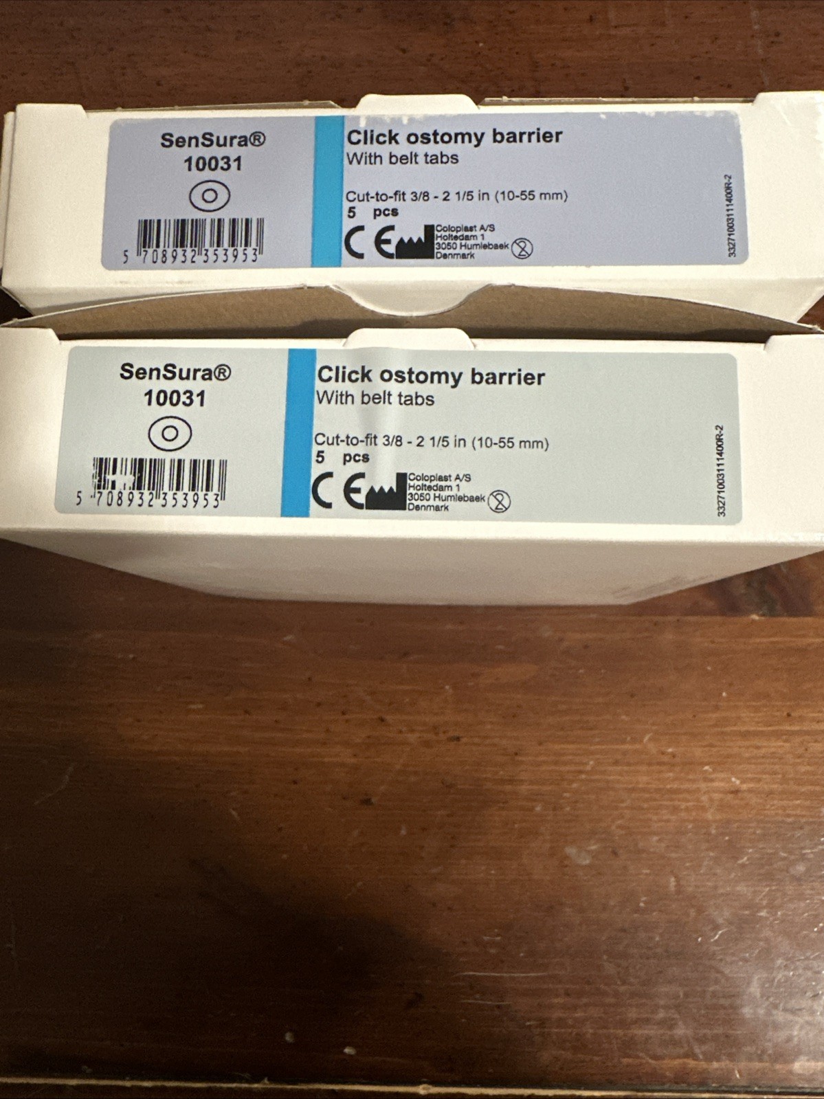 Coloplast Sen Sura 10031 Click Ostomy Barrier Lot Of 2 Packages Expired