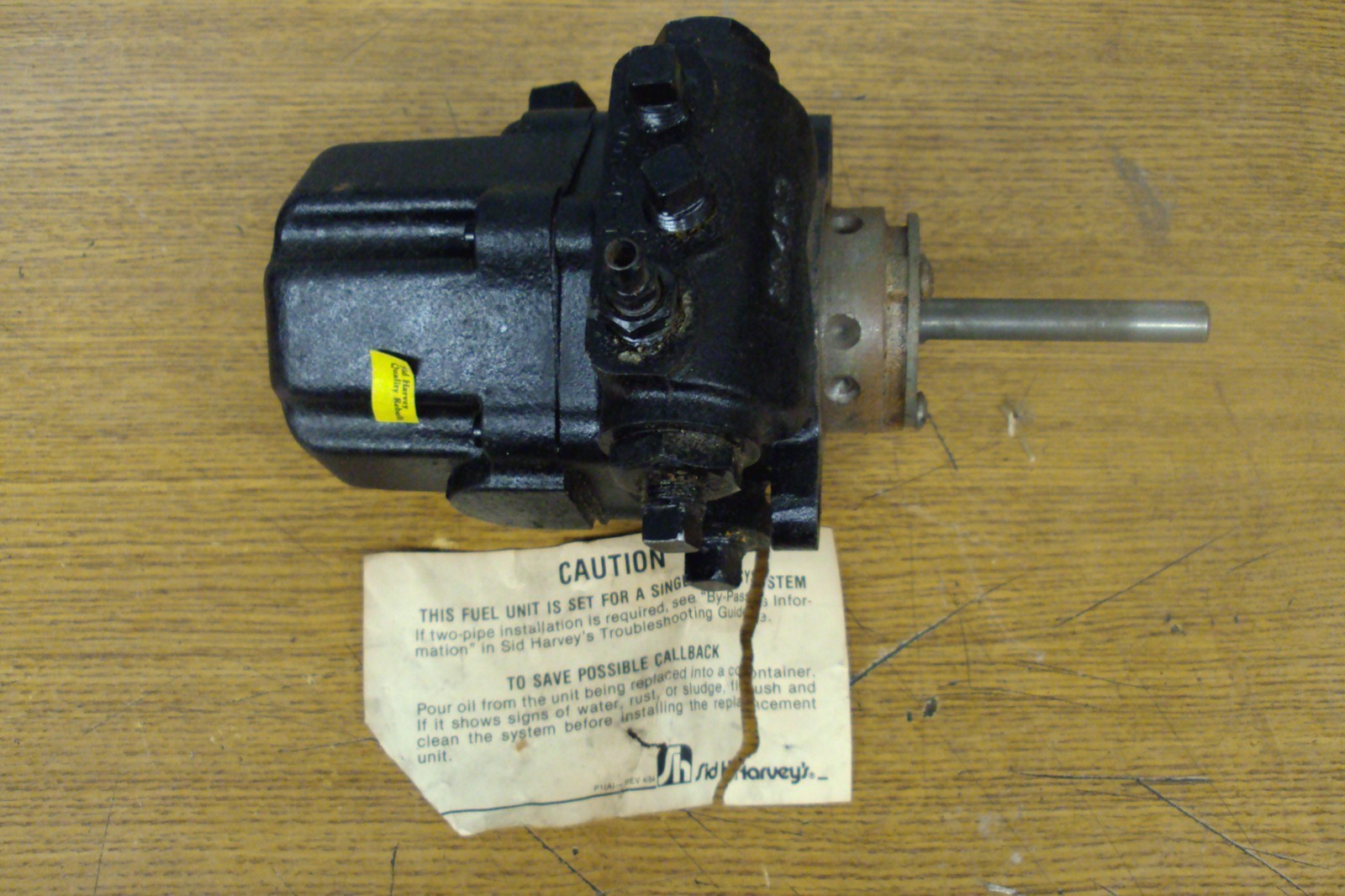 Sid Harvey Rebuilt Webster Fuel Oil Universal Pump P/N 39429 S1
