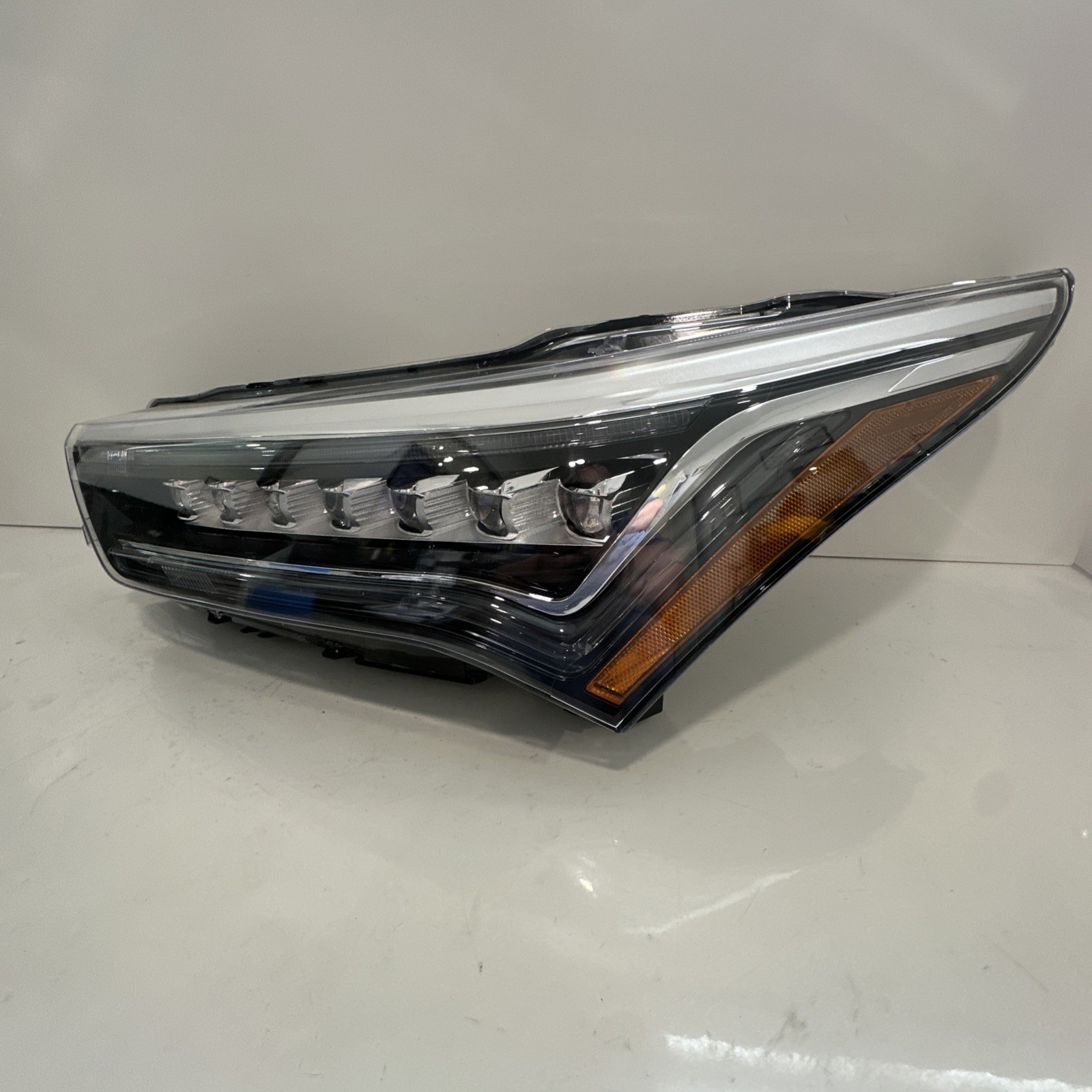 Fits 2019 - 2021 Acura RDX Driver Left LH LED Headlight w/o Adaptive Chrome DEPO