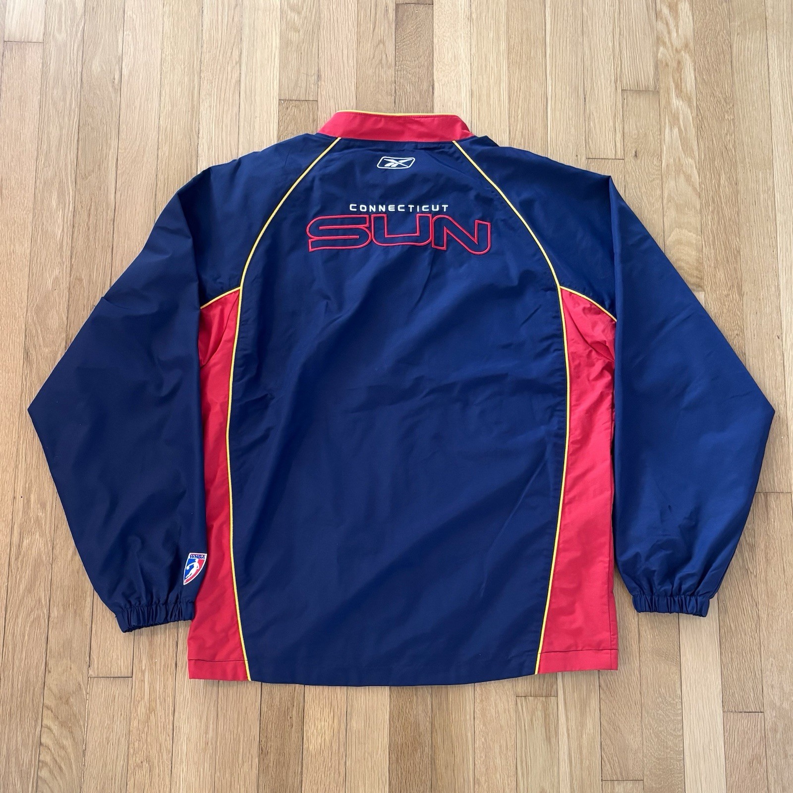 Vintage Connecticut Sun Jacket 2003 Reebok Large Tall Team Issue WNBA Warmup