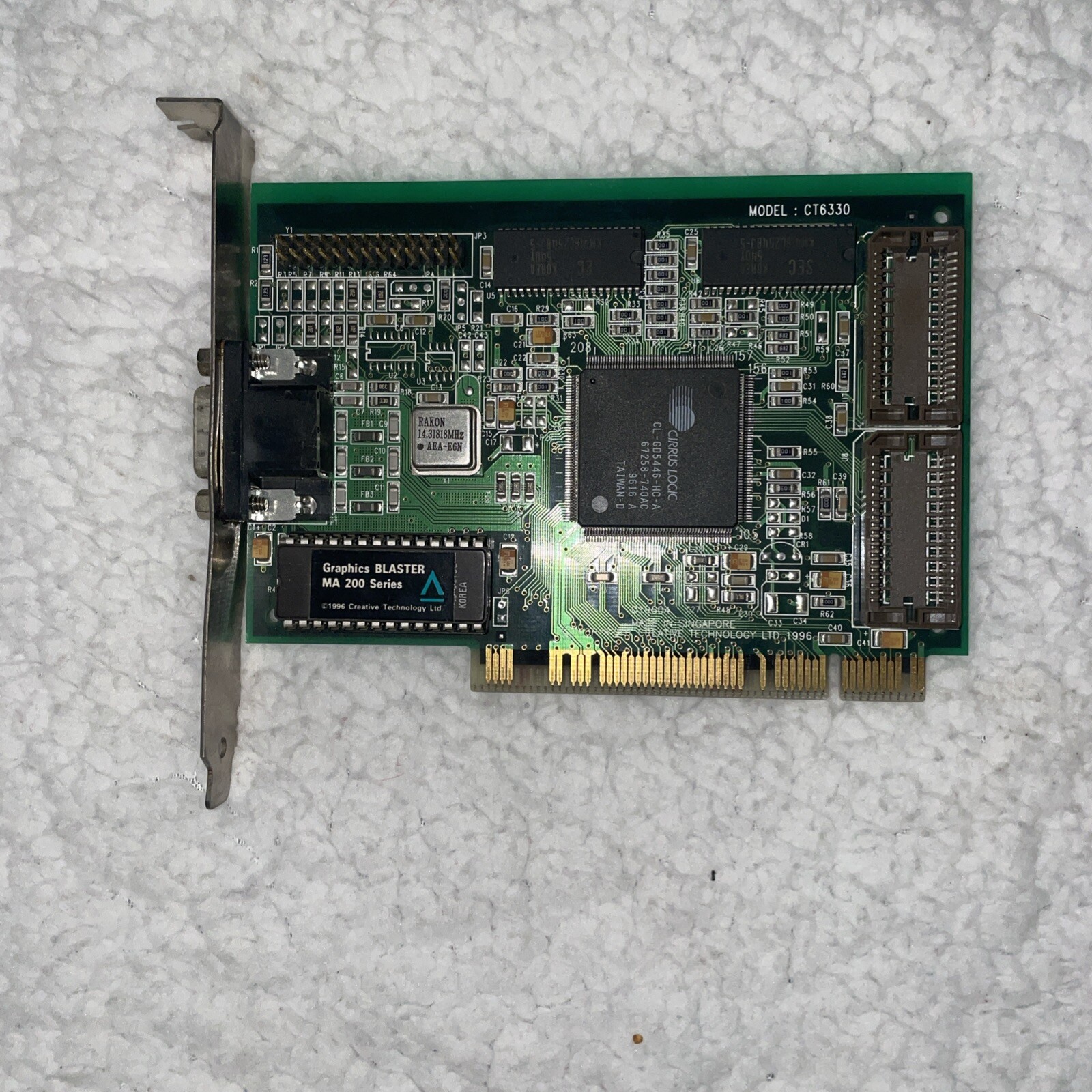 CT6330 CREATIVE LABS GRAPHICS BLASTER MA 200 SERIES CIRRUS LOGIC CL-GD5446-HC-A