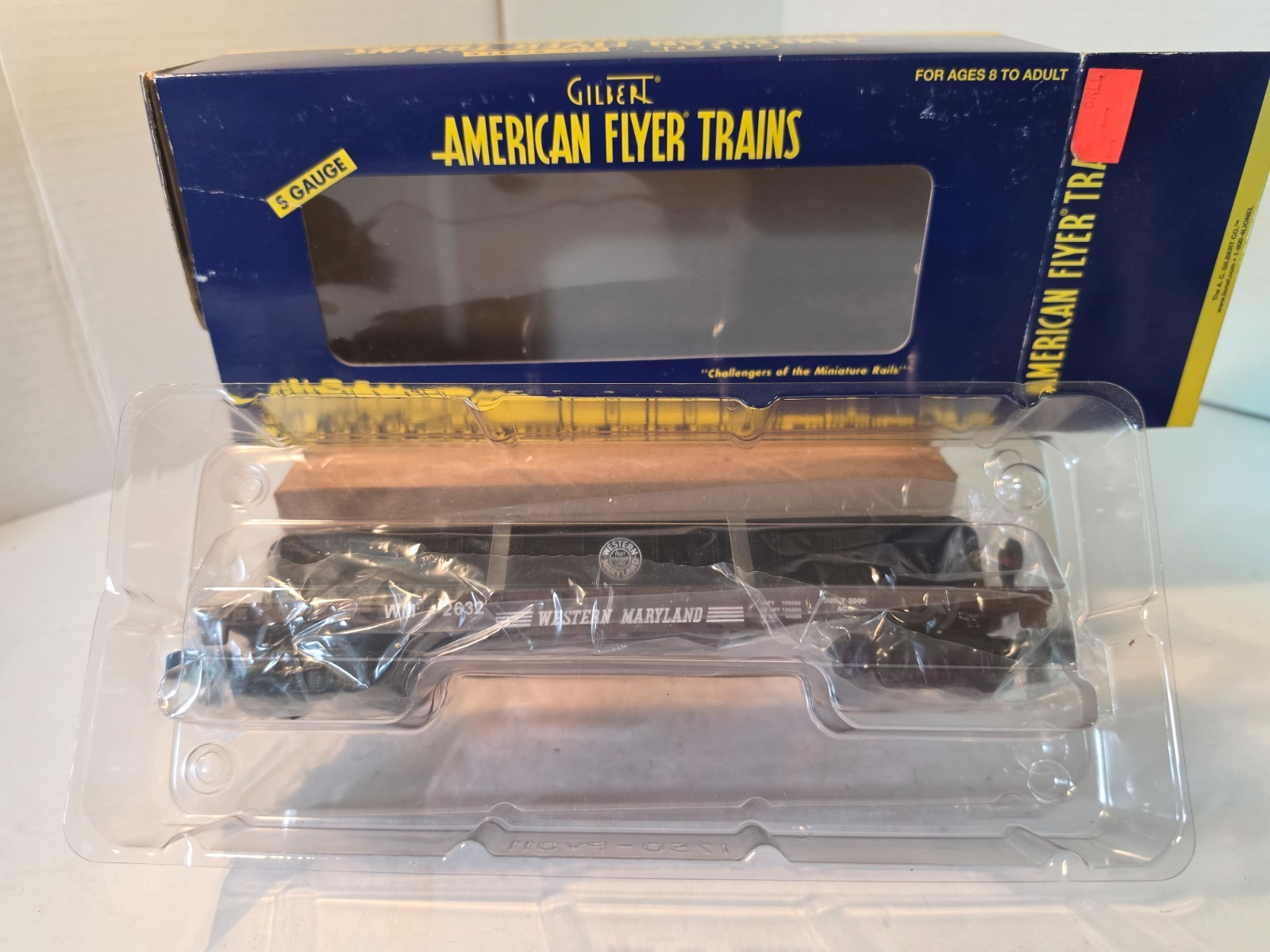 American Flyer 6-48544 Western Maryland Flat Car w/Girder Load New