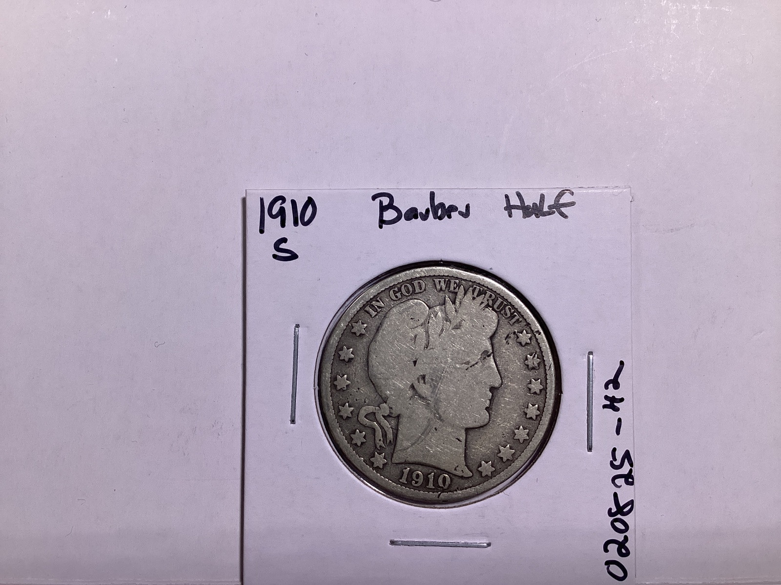 1910 S Barber Silver Half-Dollar San Francisco Mint 020825 42te
