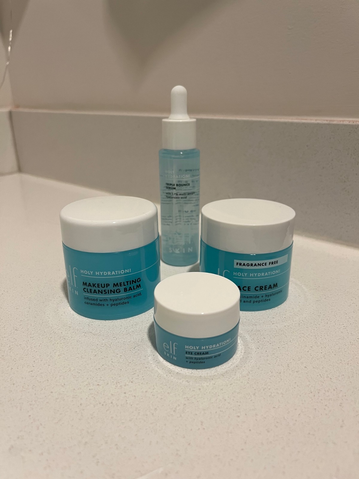 e.l.f. SKIN Holy Hydration Face Cream, Makeup Melting Balm, Eye Cream & Serum