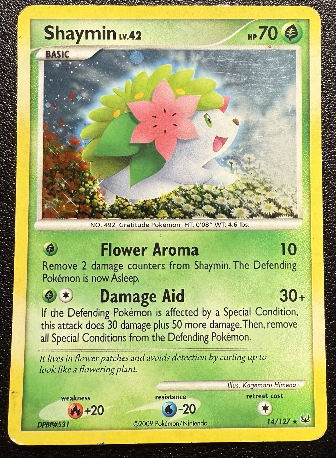 Pokemon TCG Shaymin Lv.42 14/127 Platinum Base Holo MP