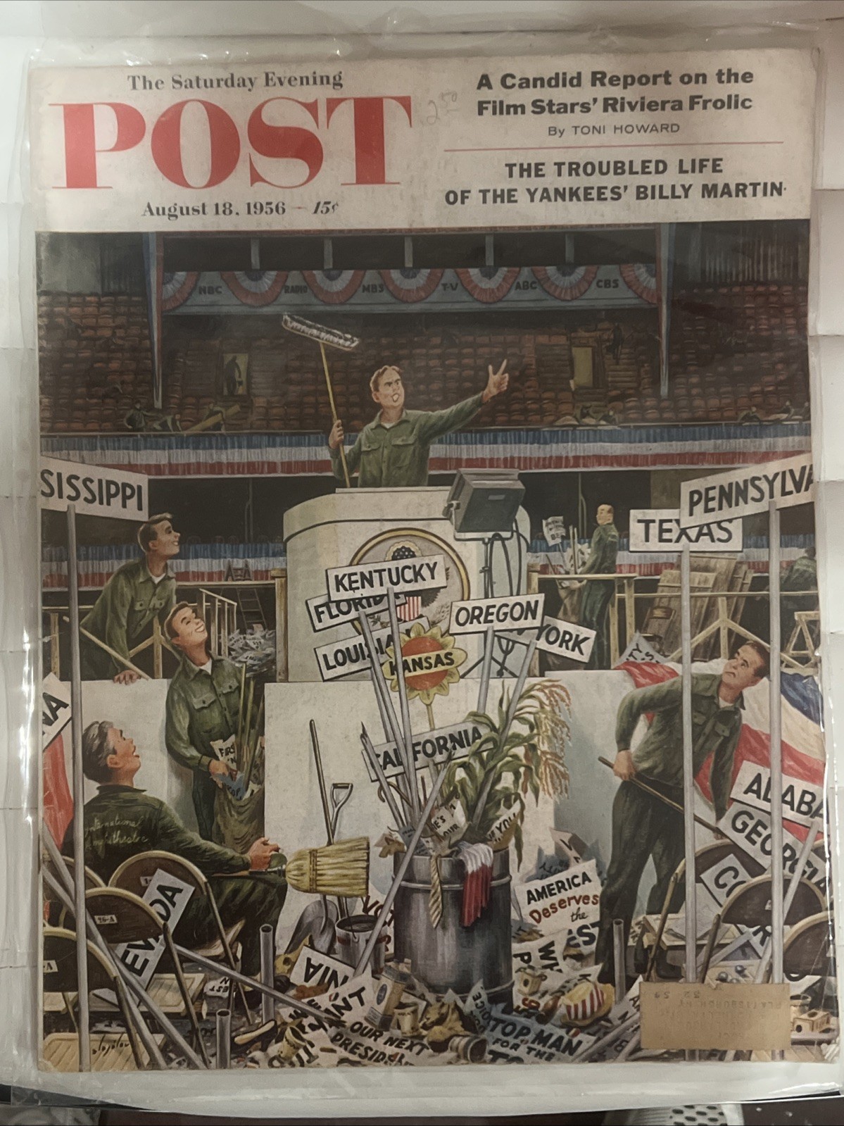 POST August 18, 1956 The Saturday Voice from the Rostrum Post-Convention Cleanup
