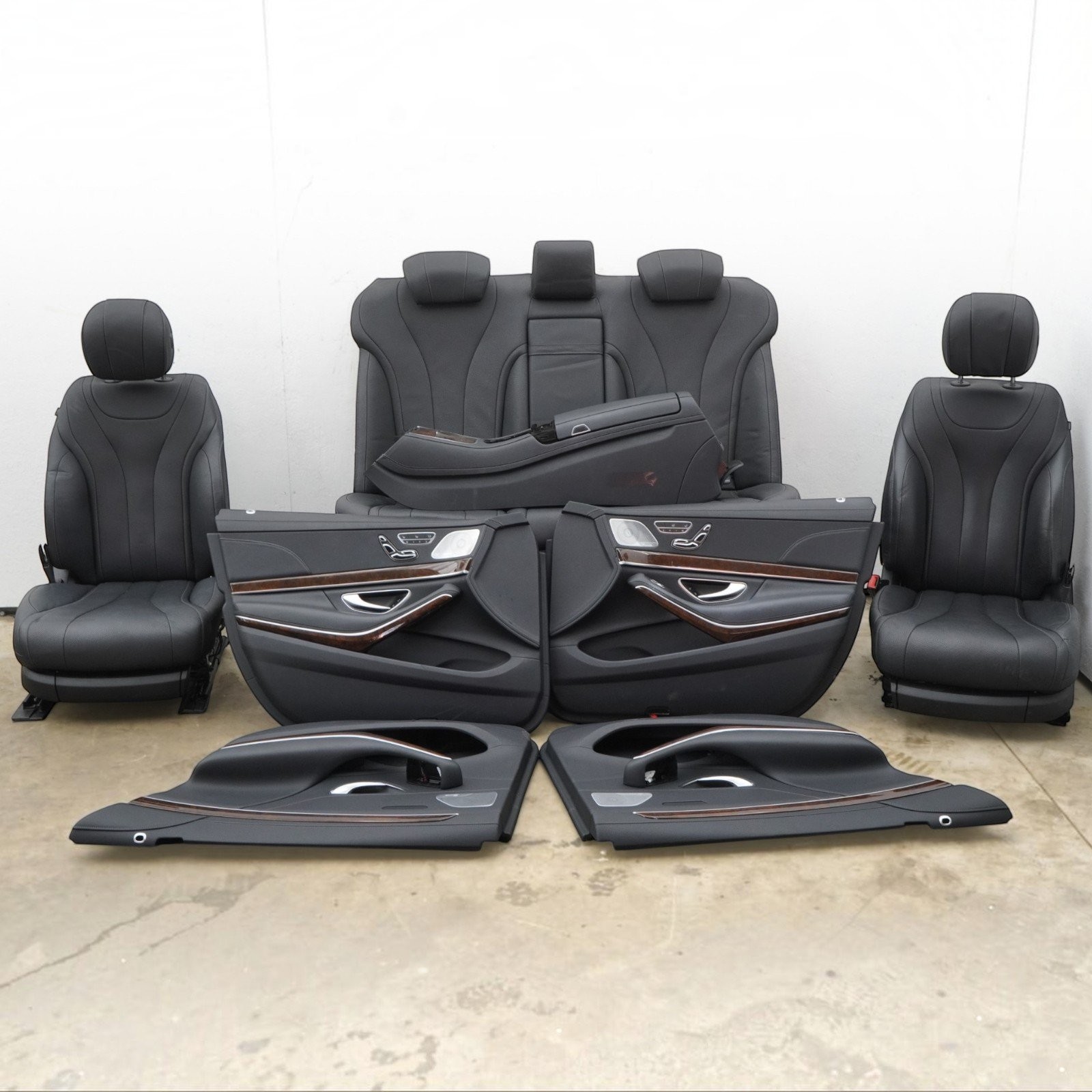 15-20 Mercedes S550 S400 W222 Front Rear Seat Door Panel Center Console SET OEM 15-20 Mercedes S550 S400 W222 Front Rear Seat Door Panel Center Console SET OEM