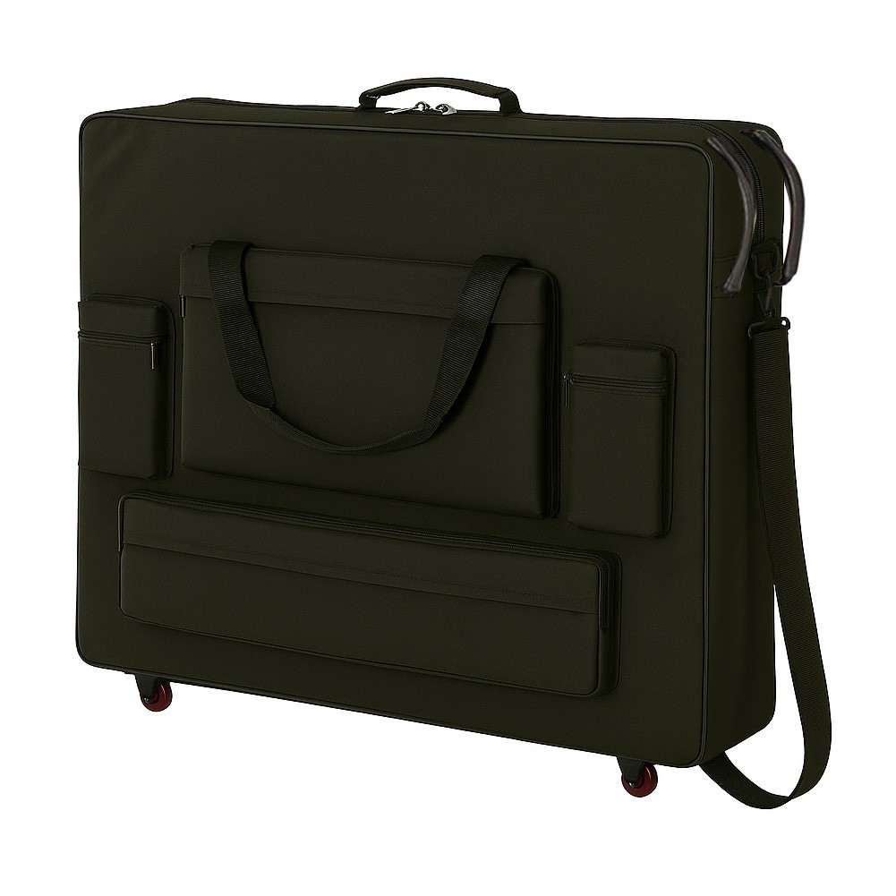 Deluxe Massage Table Carry Case – Heavy Duty Padded Bag w/Pockets & Wheels (32\