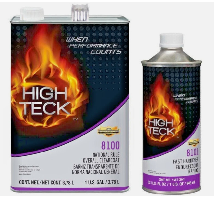 High Teck 8100 Overall 2K Clearcoat GALLON KIT With Slow 8103 Hardener