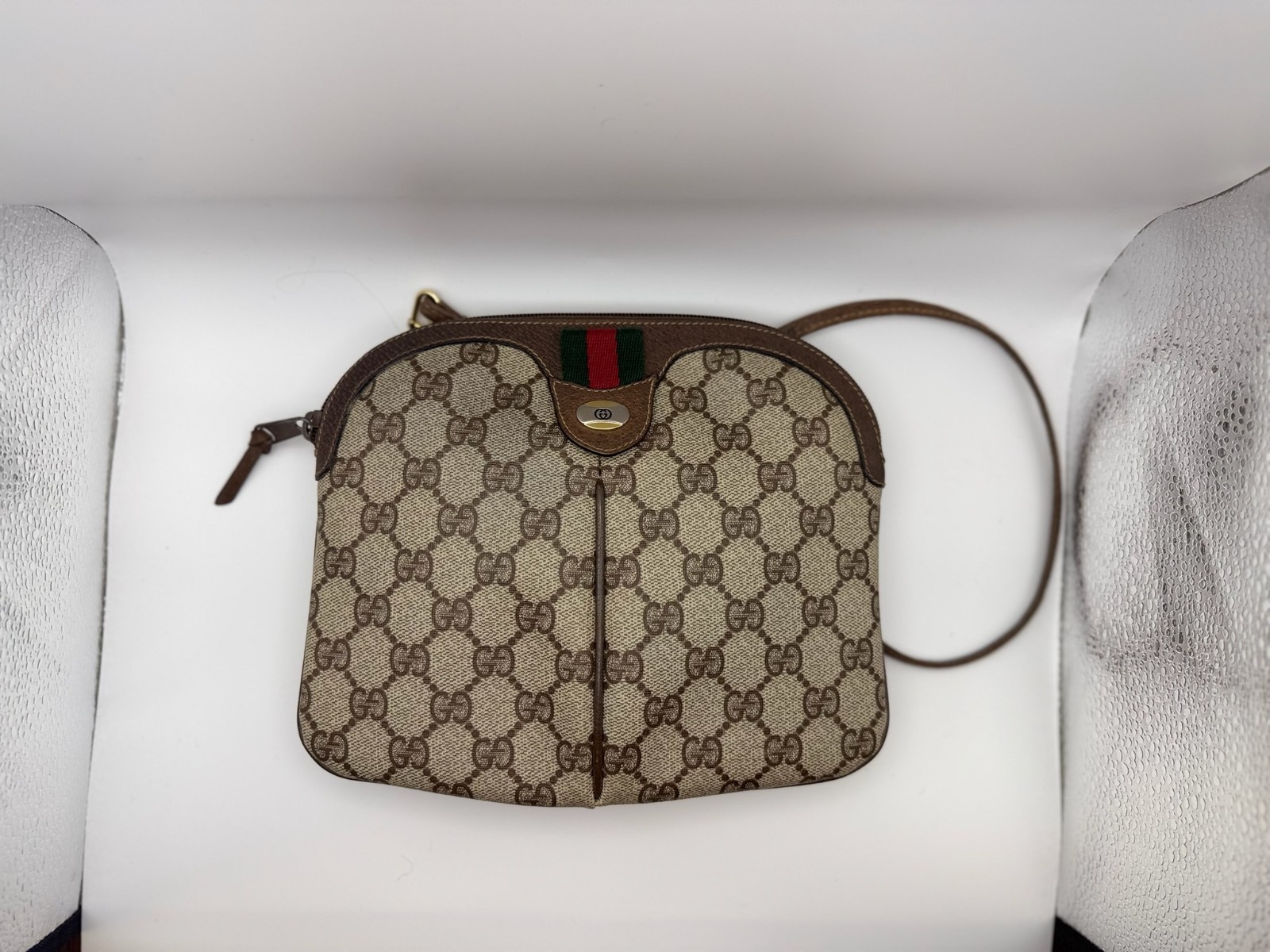 Authentic Vintage Gucci Accessory Collection GG Supreme Web Crossbody Bag
