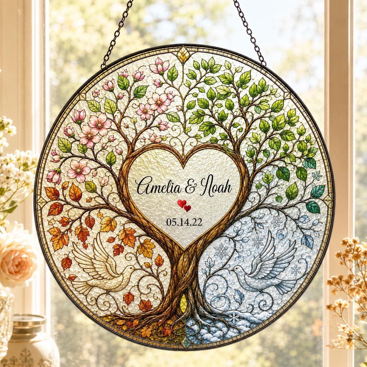 Personalized Wedding Anniversary Gift for Couple