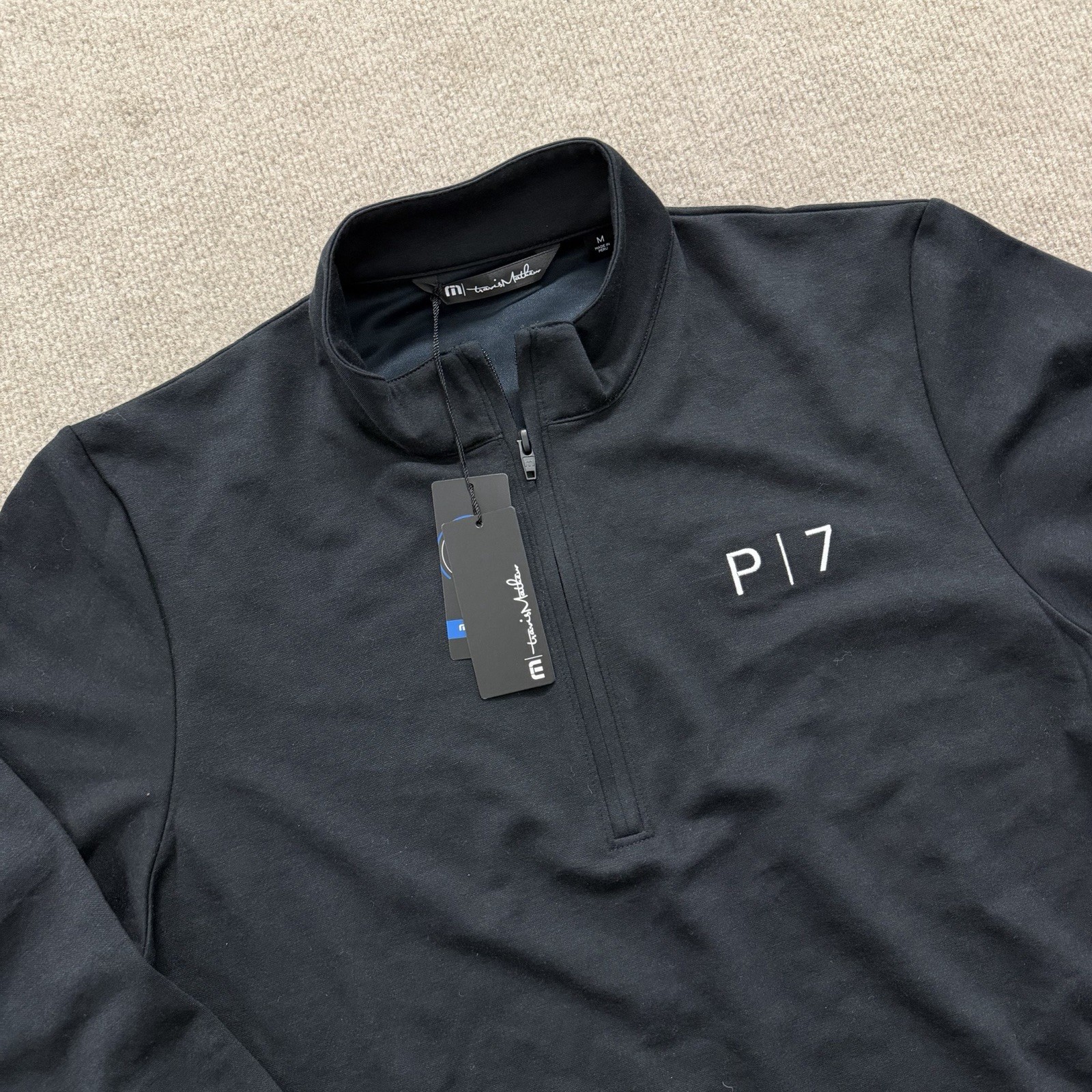 NWT TravisMathew Coveside 1/4 Zip Pullover Black Men’s Sz M TM1MZ339 NWT TravisMathew Coveside 1/4 Zip Pullover Black Men’s Sz M TM1MZ339