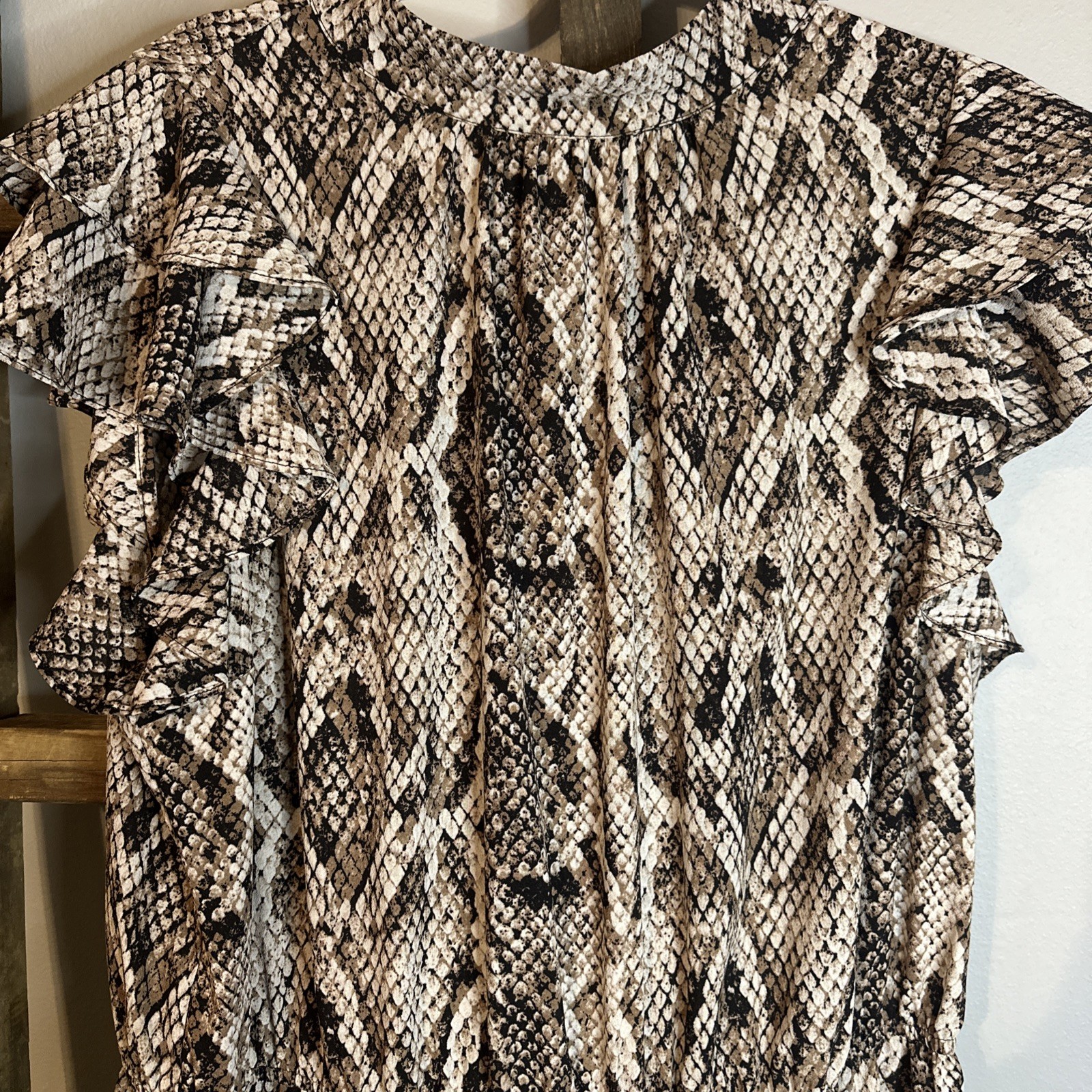 1 State Snake Print Romper With Pockets 1X MSRP EUC Worn Twice