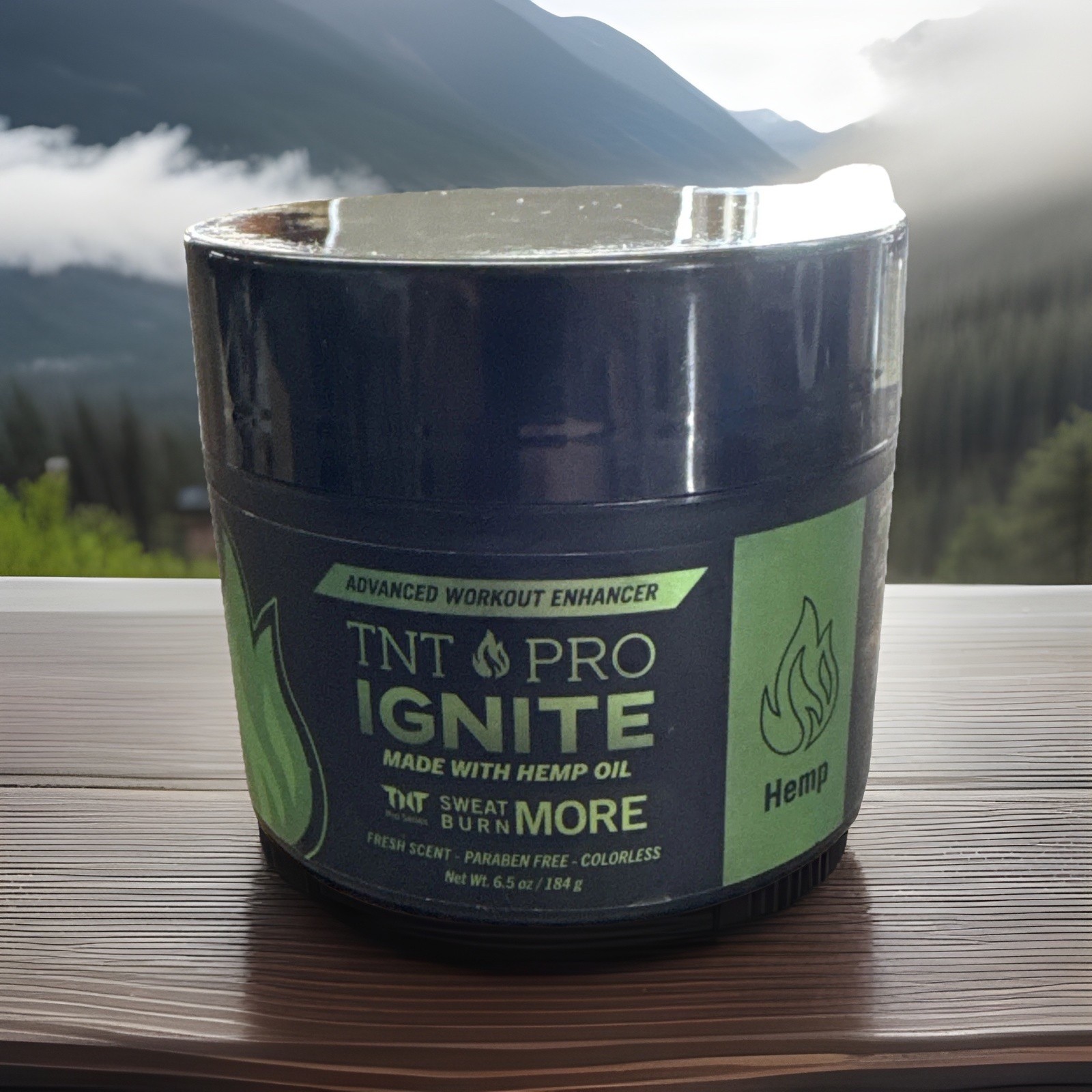 S TNT PRO IGNITE ADVANCED WORKOUT CREAM WITH HEMP OIL HOT FIRMING & SWEAT 6.5 Oz