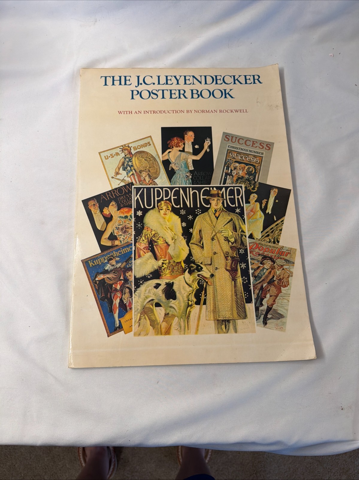 Old Vtg J.C. Leyendecker Poster Book Intro by Norman Rockwell Magazine Colorful