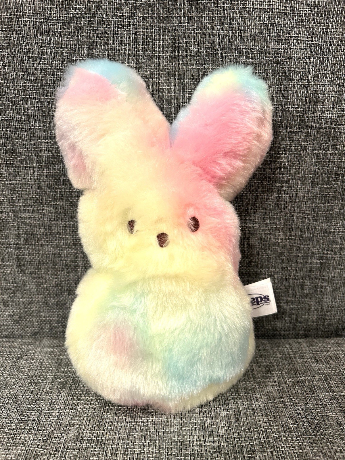 Peeps 9 “ Plush Bunny Tie Dye Rainbow Pastel Easter - Immediate 