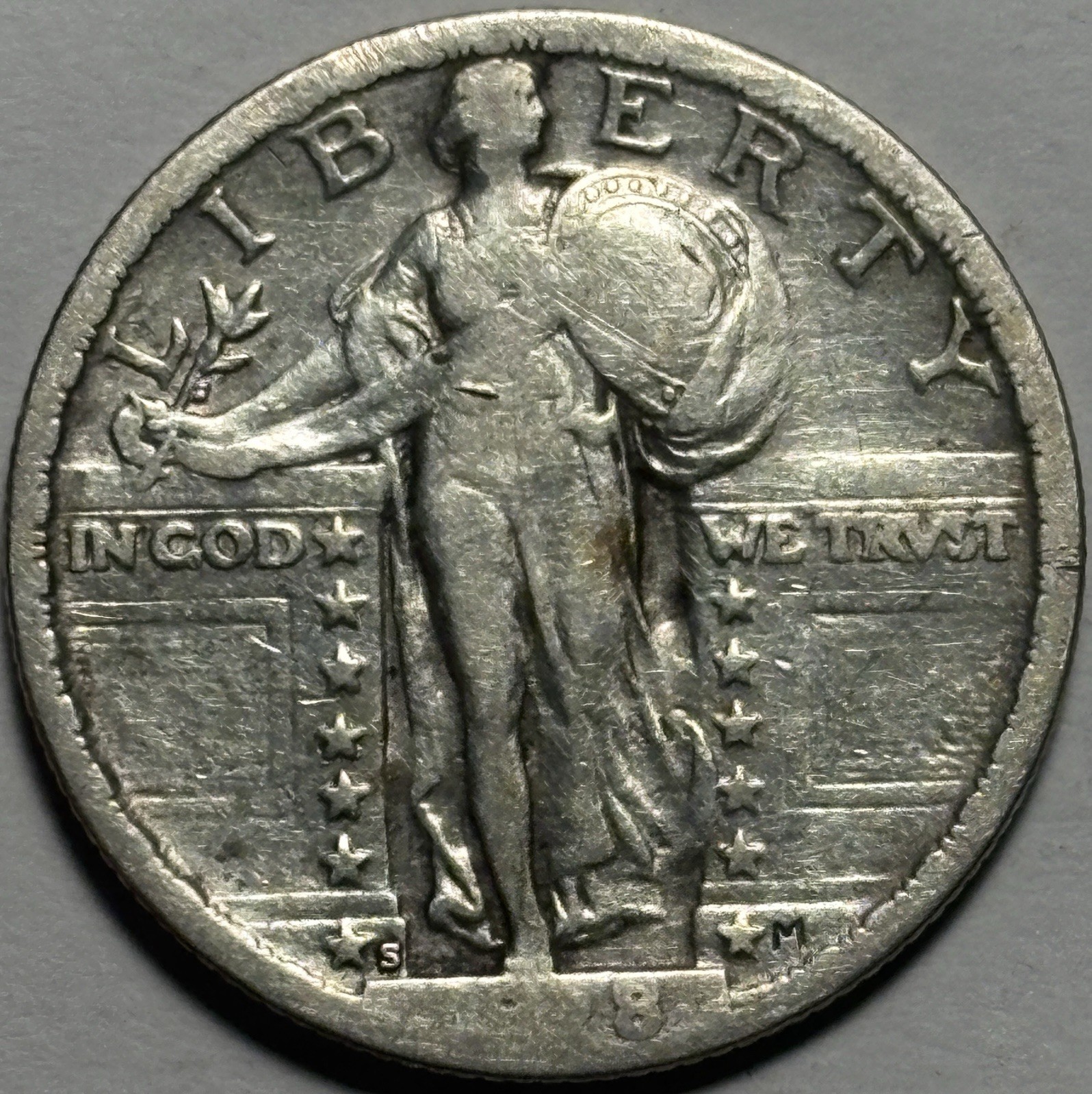 1918-S Standing Liberty Quarter — Circulated 🔥 Better Date 1918-S Standing Liberty Quarter — Circulated 🔥 Better Date