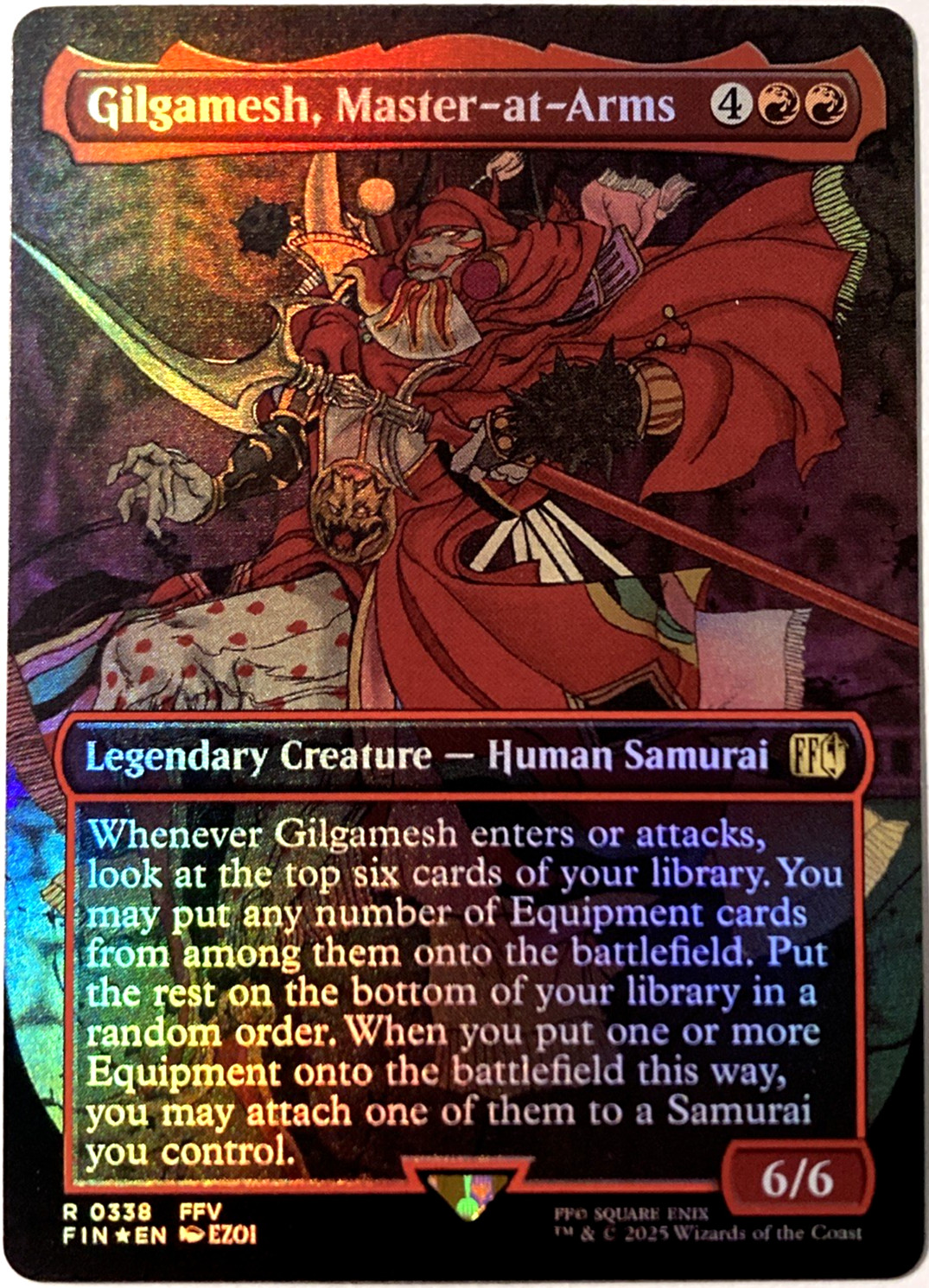 MTG Gilgamesh, Master-at-Arms (Borderless Foil) Final Fantasy 338 FFV LP - NM
