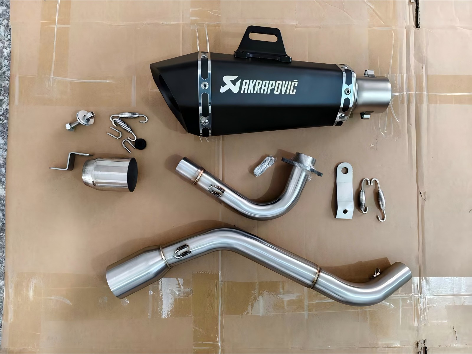 Full Exhaust System Slip-On Muffler On Pipe DB Kill For Honda Grom 125 2013-2026