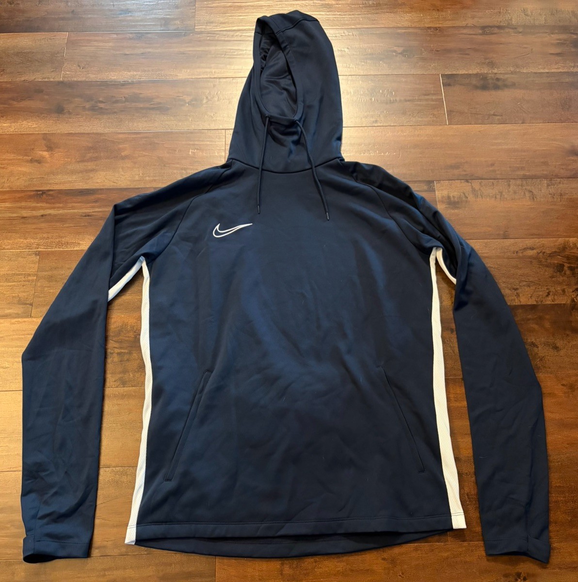Nike Men’s Academy 19 Performance Soccer Dri-FIT Hoodie Medium M AJ9183 Blue