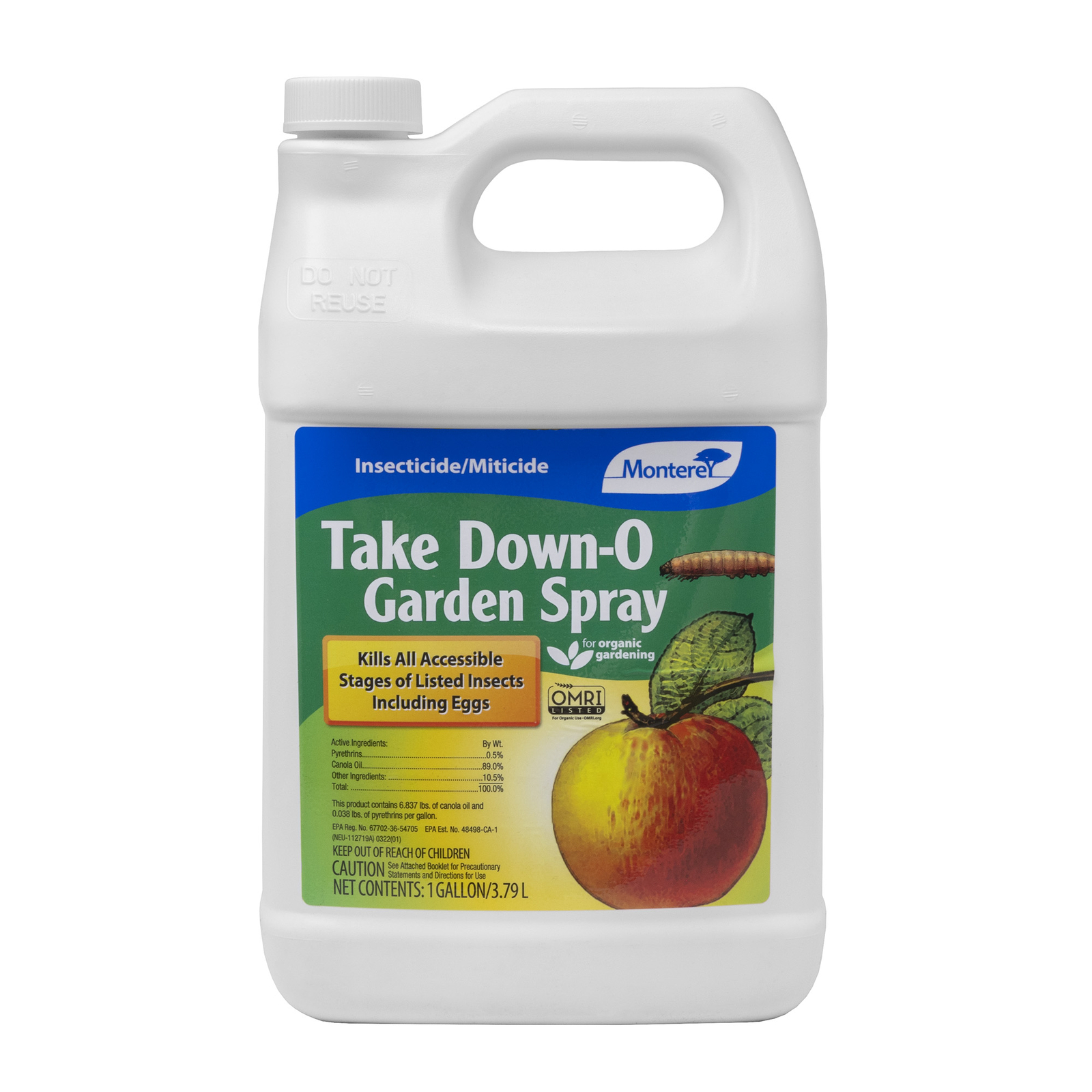 Monterey Lawn & Garden Take Down Garden Insecticide and Miticide, 1 Gal Monterey Lawn & Garden Take Down Garden Insecticide and Miticide, 1 Gal