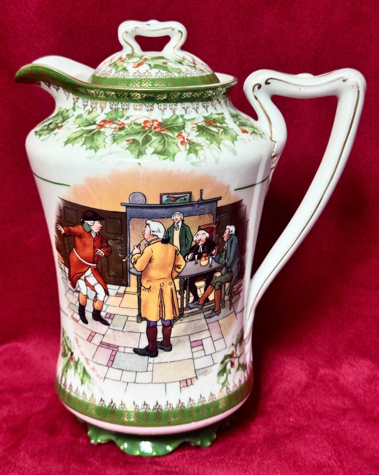 Antique Imperial Crown China Vienna Austria The Pickwick Papers Scene Coffee Pot Antique Imperial Crown China Vienna Austria The Pickwick Papers Scene Coffee Pot