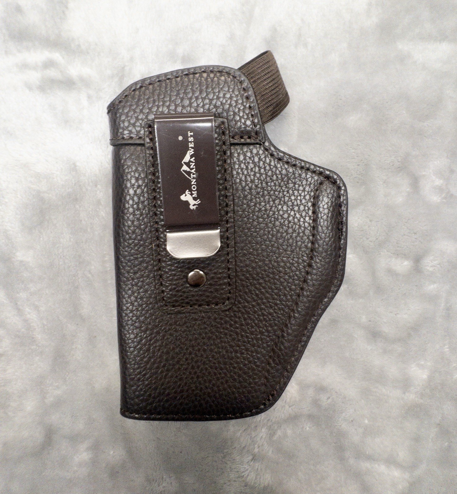 Montana West Brown Leather CCW Holster Belt Snap Outdoors Western