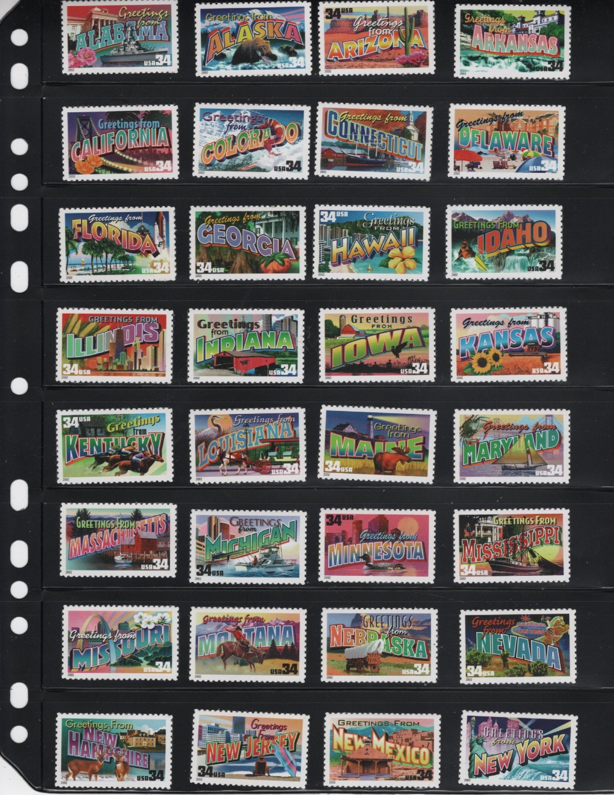 US 50 State Birds & Flowers, Wildlife, State Greetings etc. MNH FV $86.60