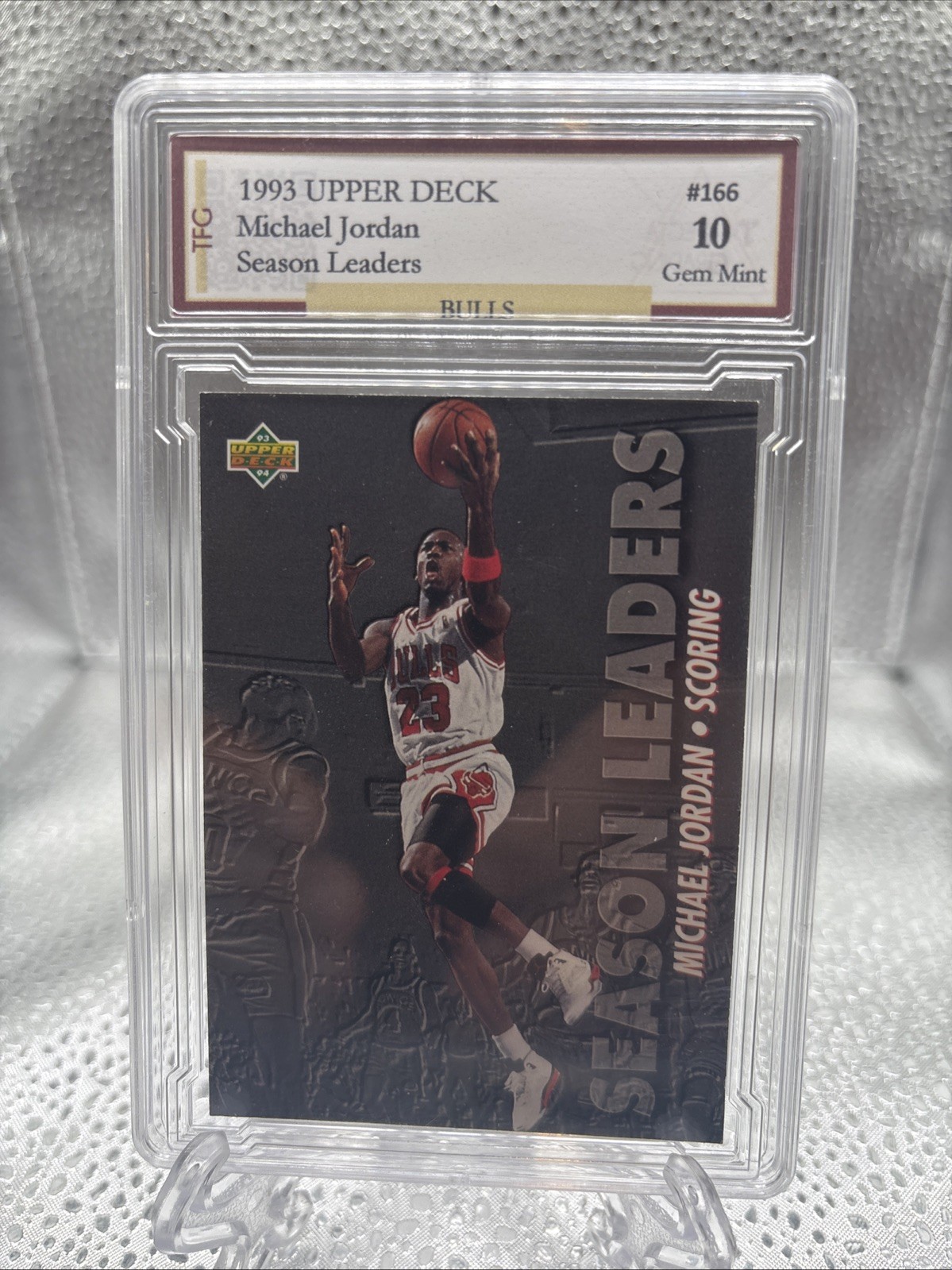 1993 Upper Deck Michael Jordan Season Leaders #166 GEM 10