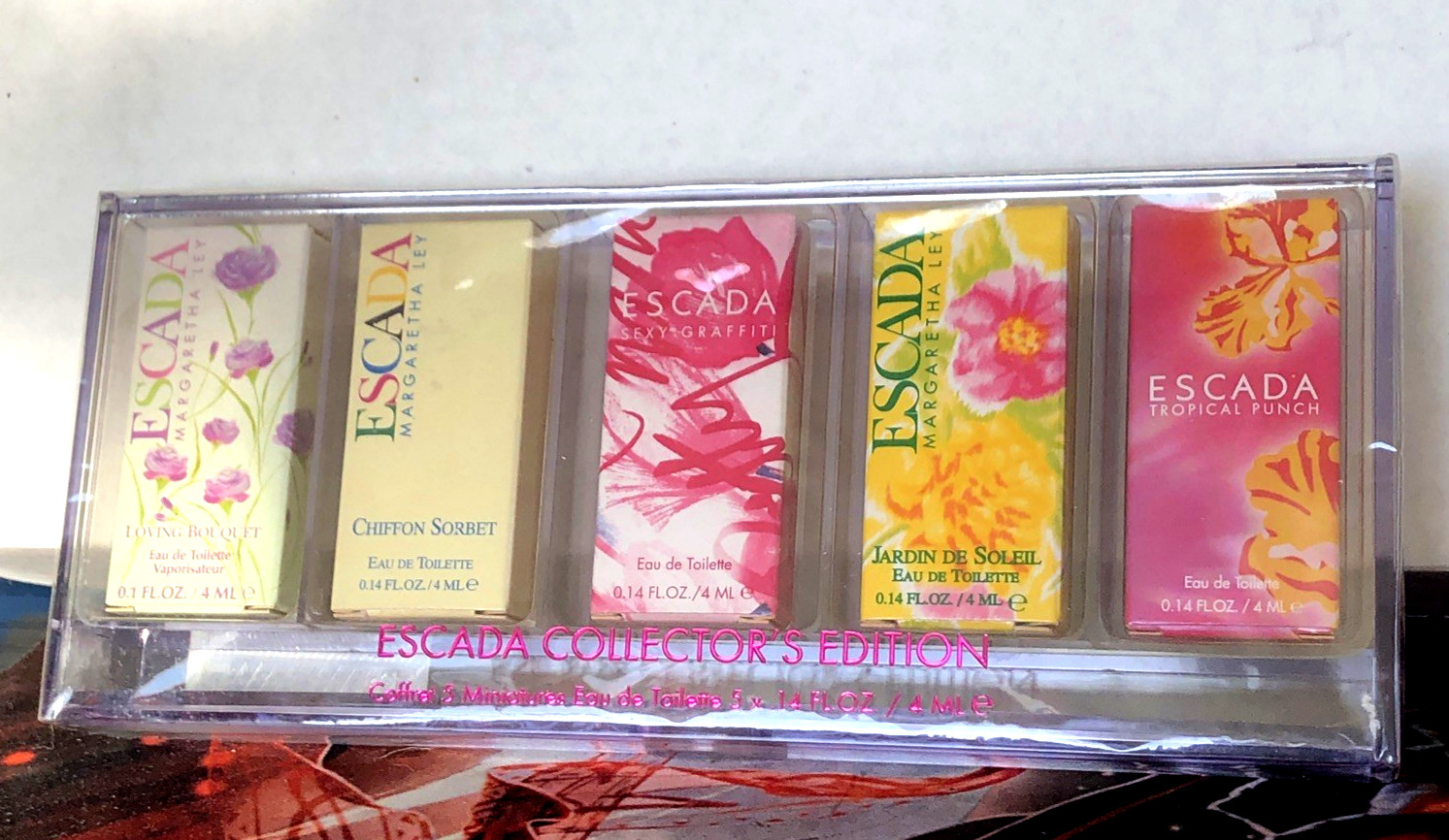 Escada Collector\'s Edition EDT Women\'s Perfume Set 5 mini 4mL RARE Sealed NEW