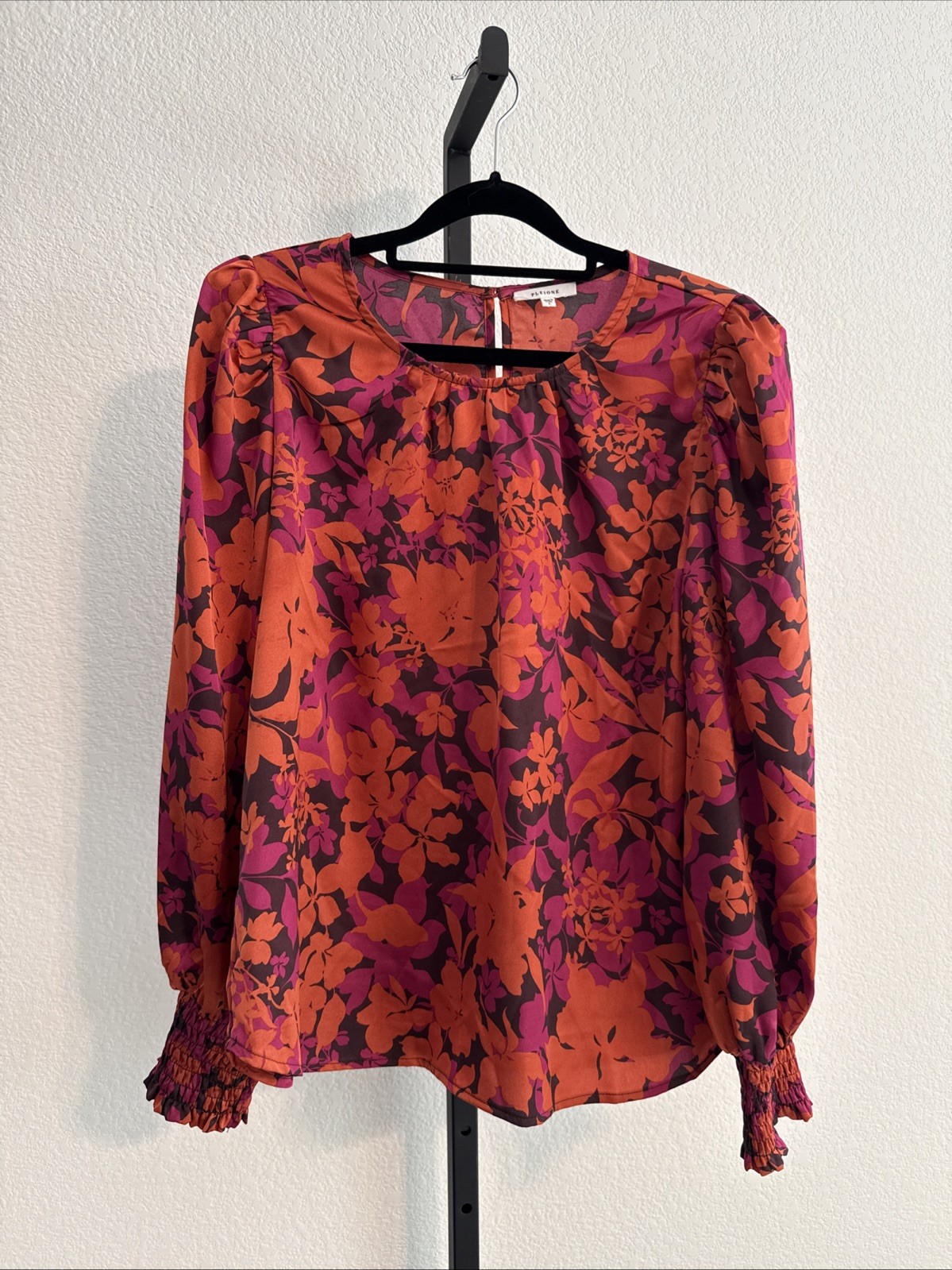Pleione Anthropologie Floral Boho Peasant Cottagecore Romantic - LRG