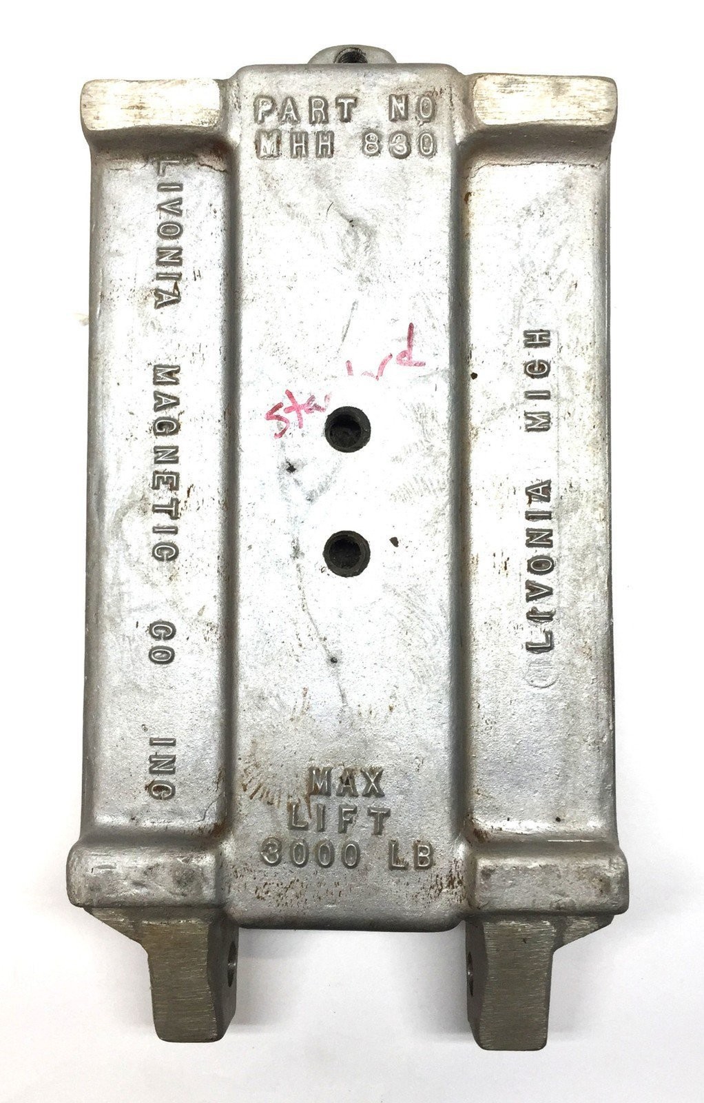 Livonia Magnetic Aluminum Heavy Lifting Magnet MHH830 Max 3000.lbs NOS Livonia Magnetic Aluminum Heavy Lifting Magnet MHH830 Max 3000.lbs NOS