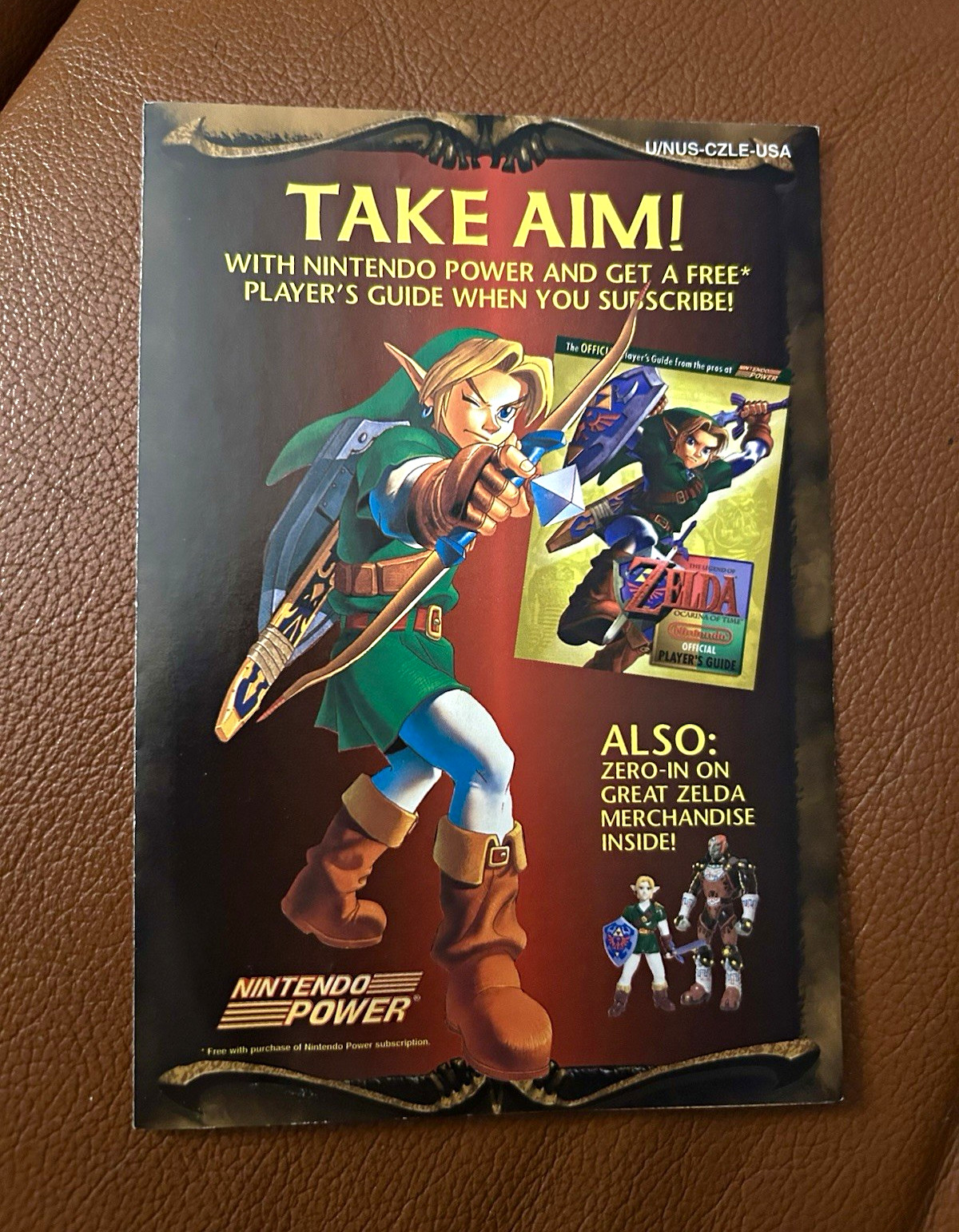 Nintendo Power 1998 Take Aim Mail-In Ad Zelda Ocarina of Time Multicolor