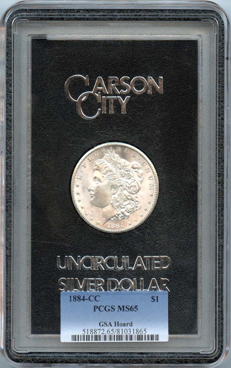 1884-CC $1 GSA Hoard PCGS MS65