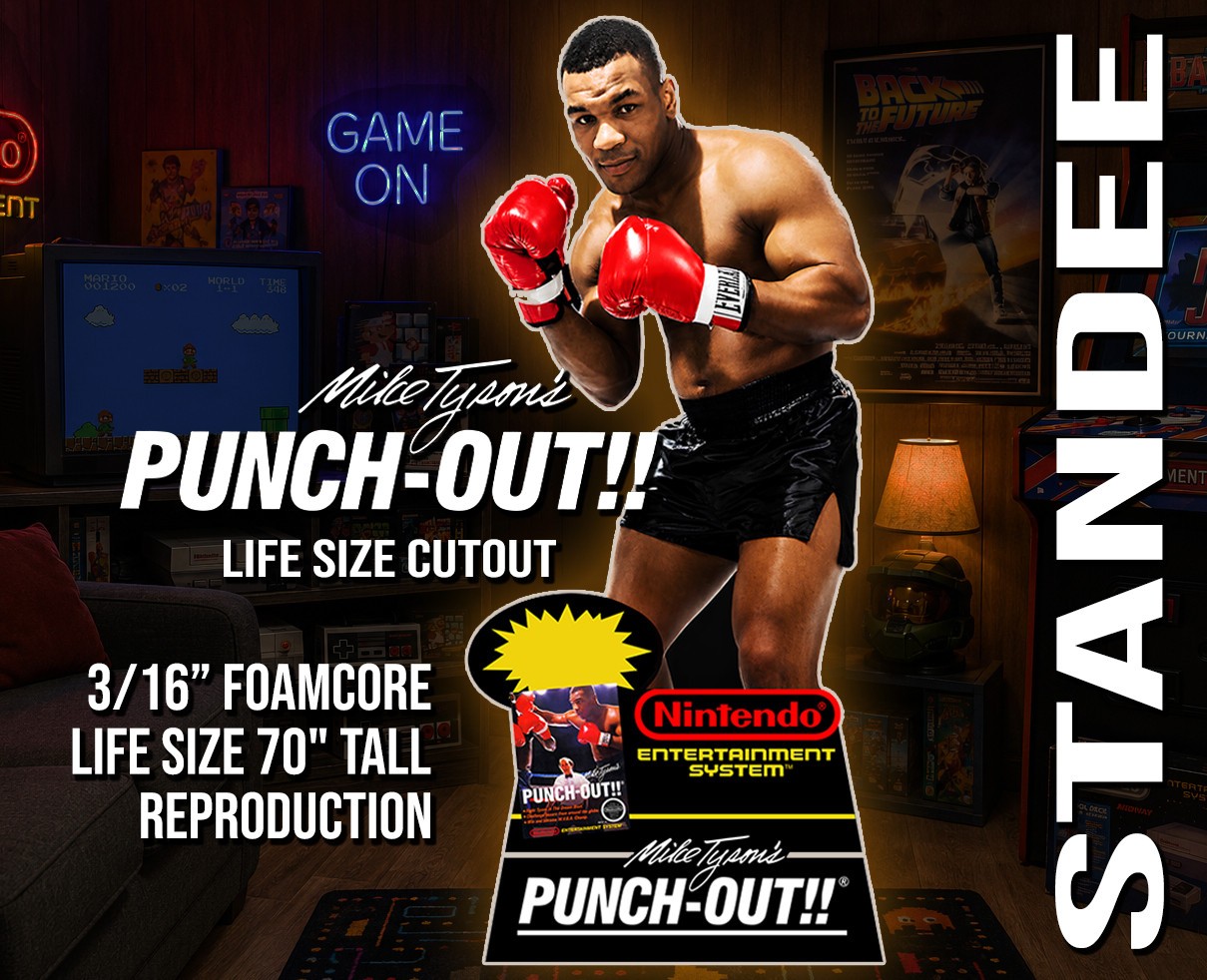 Mike Tyson\'s Punch Out Life Size Cutout Display Standee Stand | Reproduction
