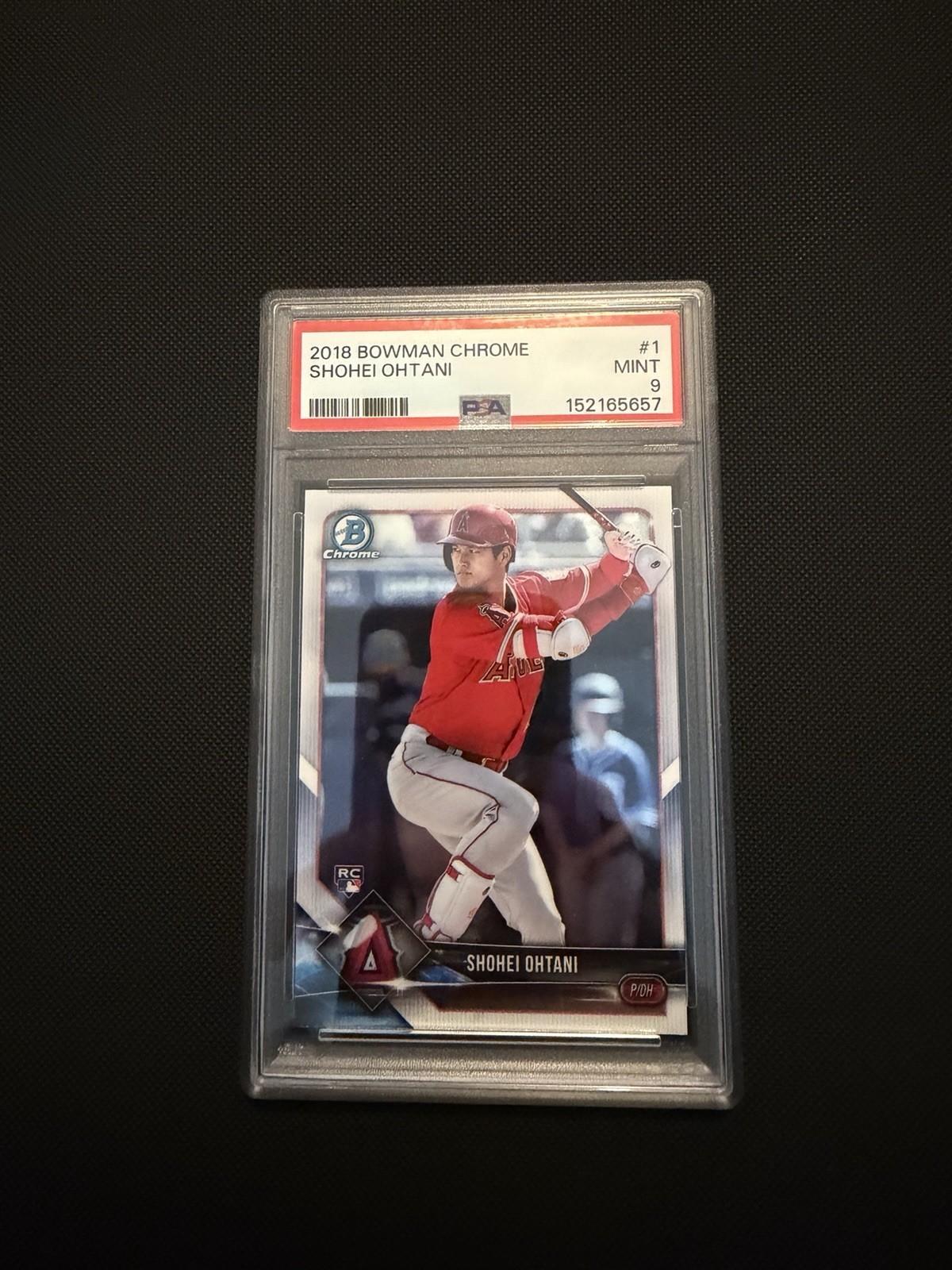 2018 Bowman Chrome Shohei Ohtani Rookie #1 Los Angeles Angels PSA 9 2018 Bowman Chrome Shohei Ohtani Rookie #1 Los Angeles Angels PSA 9