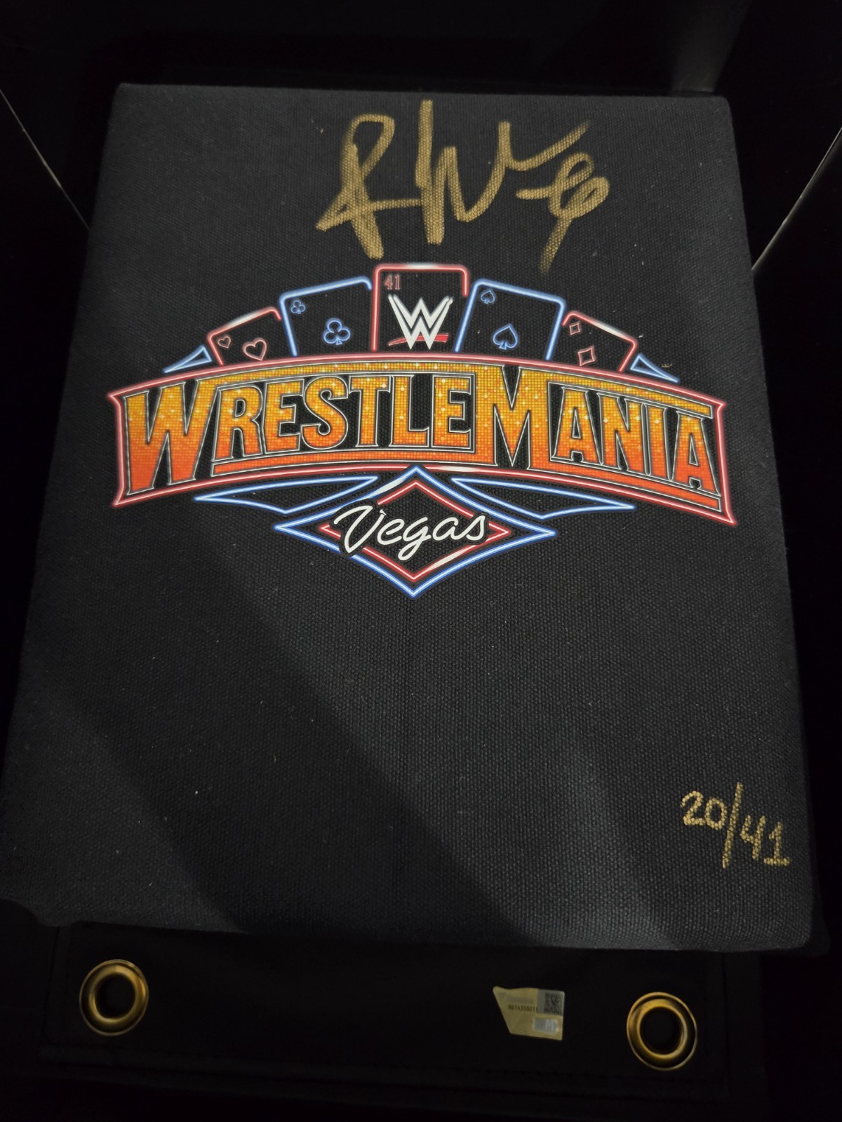 Rhea Ripley Autographed WWE Fanatics Under Wraps WrestleMania 41Vegas Turnbuckle