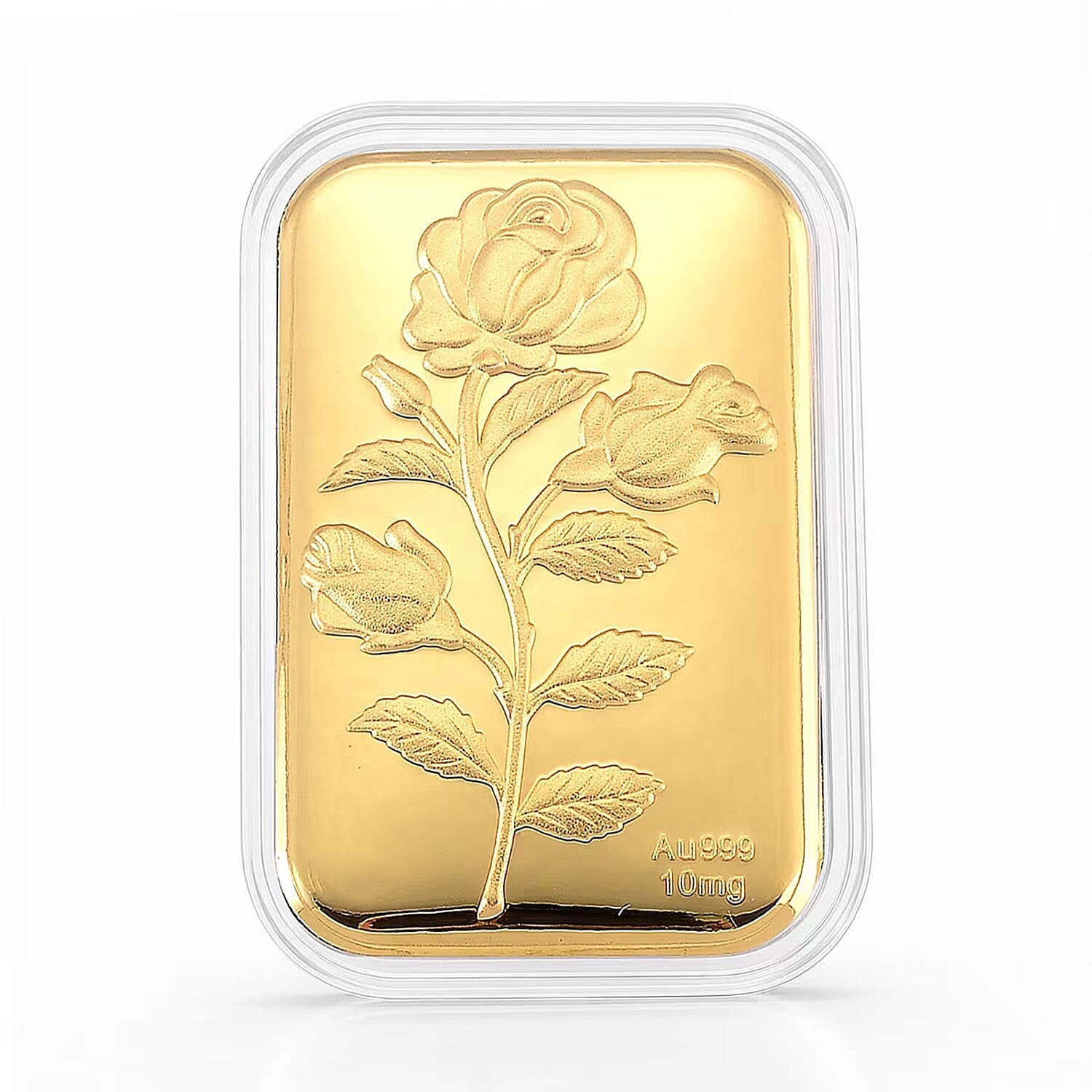 24K Golden Love Rose Emboss Sheet 31x45.5mm 10mg