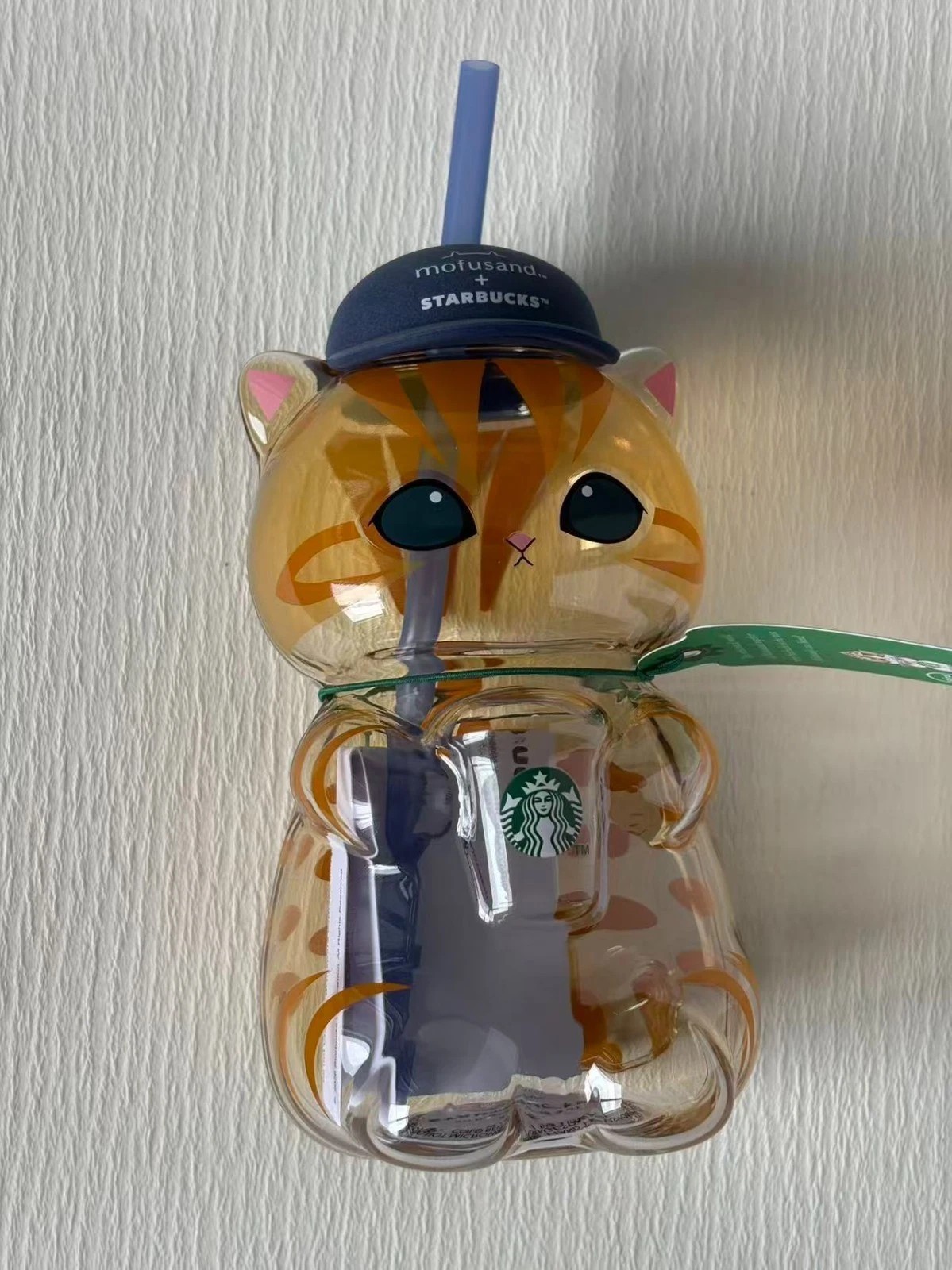 2026 Starbucks Singapore x Mofusand Collection Cat Shaped Glass Cup Baseball Cap 2026 Starbucks Singapore x Mofusand Collection Cat Shaped Glass Cup Baseball Cap